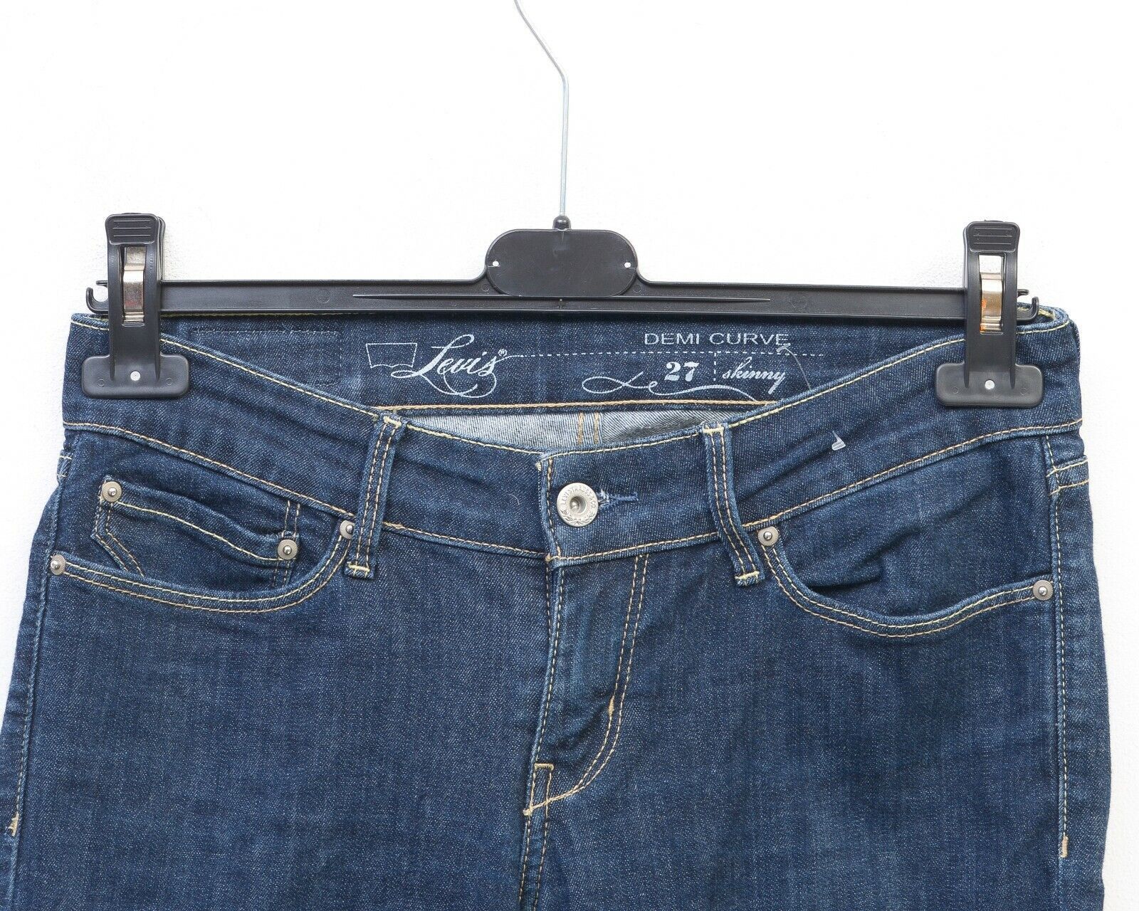 Levi's Demi Curve Skinny Women W27 L32 Denim Jeans Blue Size 27" / US 4 / IT 40 - 3 Thumbnail