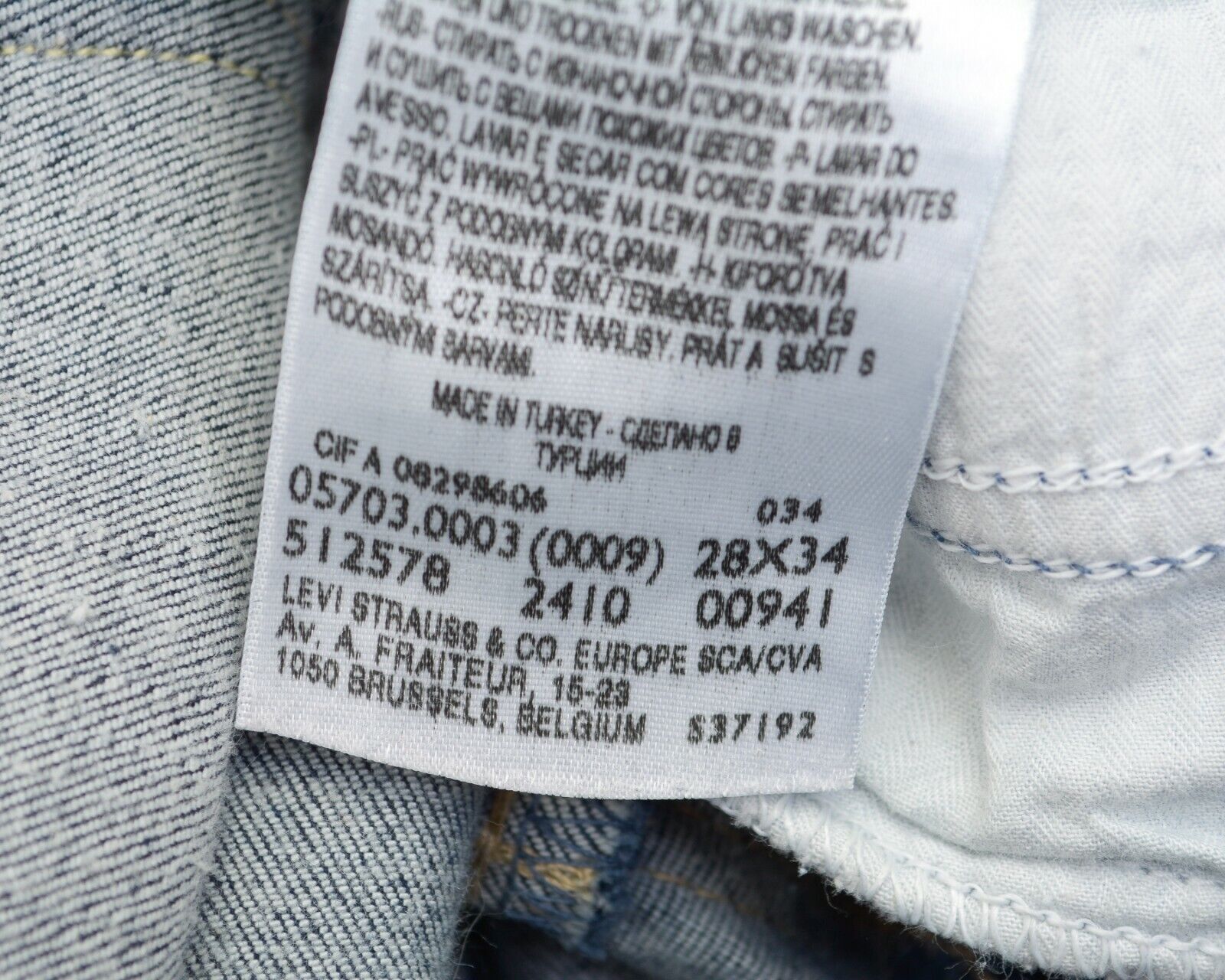 Levi's Demi Curve Skinny Women W28 L34 Denim Jeans Trousers Pants Size 28" / US 6 / IT 42 - 6 Thumbnail