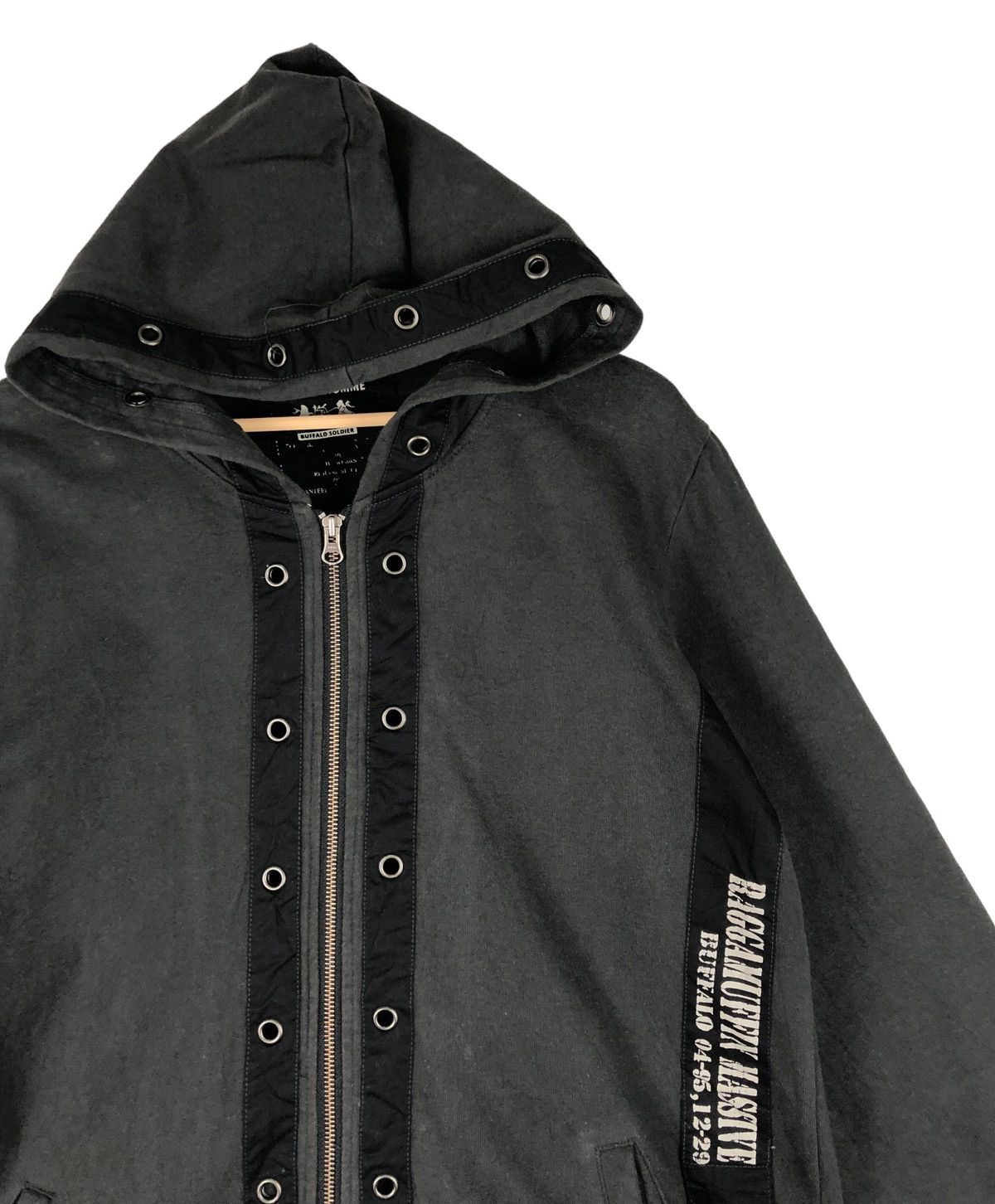 Japanese Brand Japan Brand 291295 Homme Raggamuffin Massive Zipper Hoodie Size US L / EU 52-54 / 3 - 6 Thumbnail