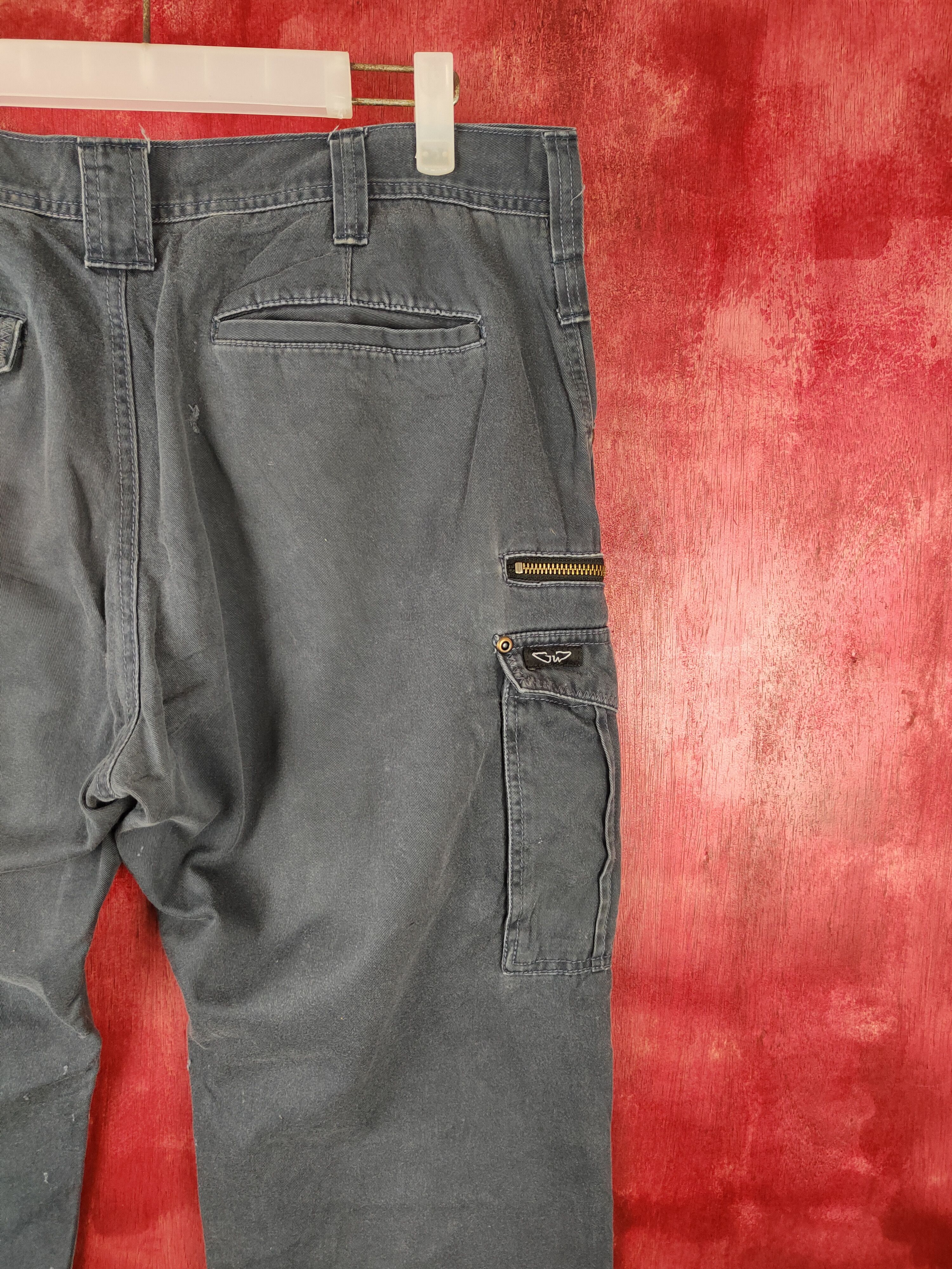 Japanese Brand × Vintage GW Dark Blue Faded Multi Pocket Tactical Cargo Pants #S525 Size US 36 / EU 52 - 10 Thumbnail
