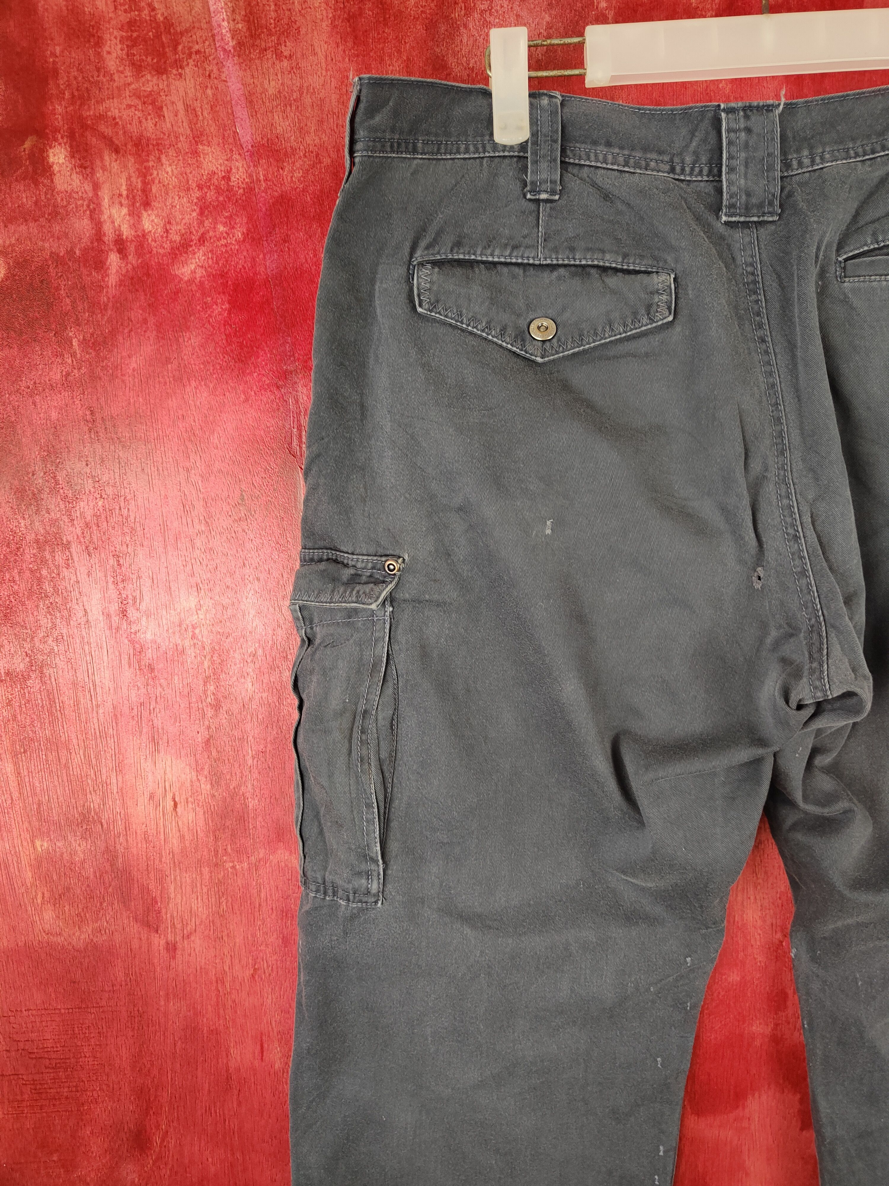 Japanese Brand × Vintage GW Dark Blue Faded Multi Pocket Tactical Cargo Pants #S525 Size US 36 / EU 52 - 8 Thumbnail