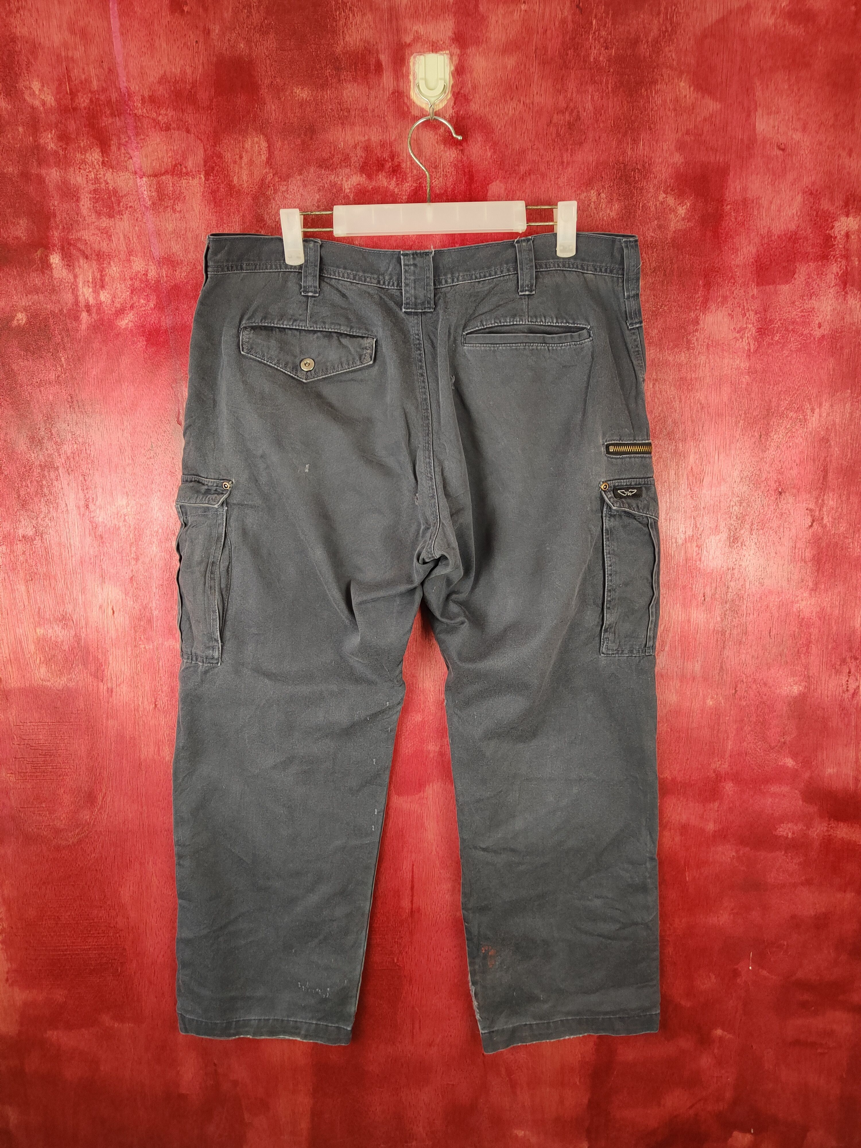 Japanese Brand × Vintage GW Dark Blue Faded Multi Pocket Tactical Cargo Pants #S525 Size US 36 / EU 52 - 7 Thumbnail