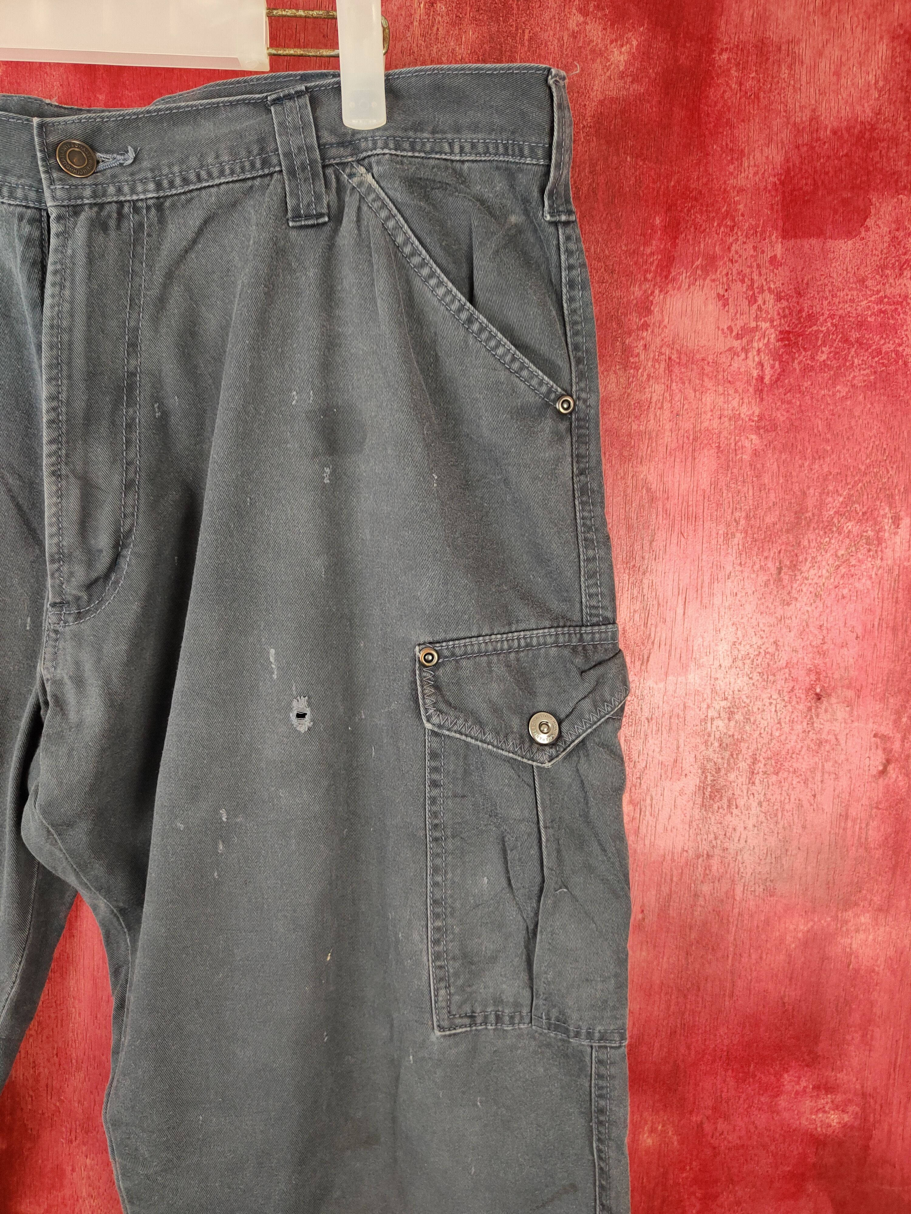 Japanese Brand × Vintage GW Dark Blue Faded Multi Pocket Tactical Cargo Pants #S525 Size US 36 / EU 52 - 5 Thumbnail