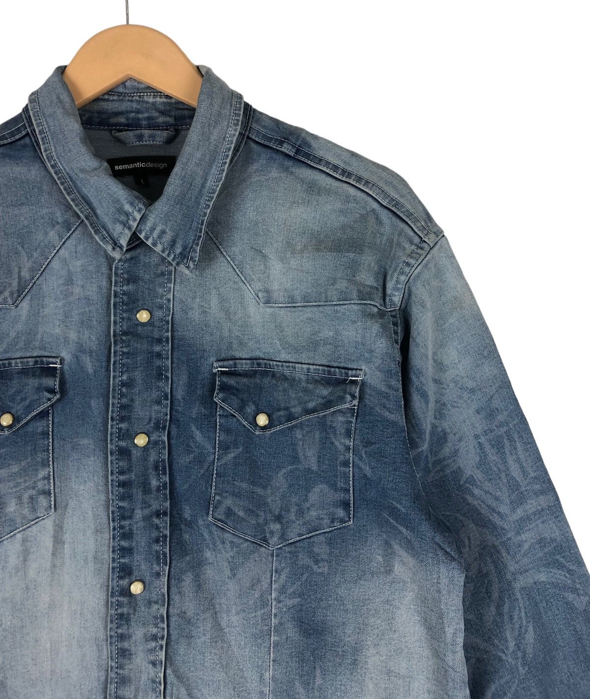 semanticdesign Japanese Brand Semantic Design Abstract Western Button Jeans Size US L / EU 52-54 / 3 - 6 Thumbnail