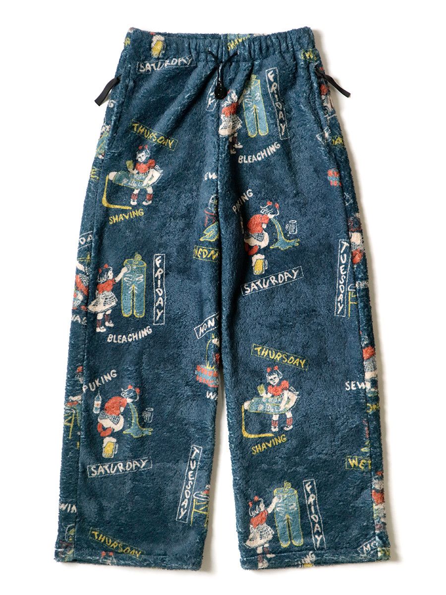 Kapital Kapital Country calendar fleece easy straight pants size 1 Size US 30 / EU 46 - 1 Thumbnail