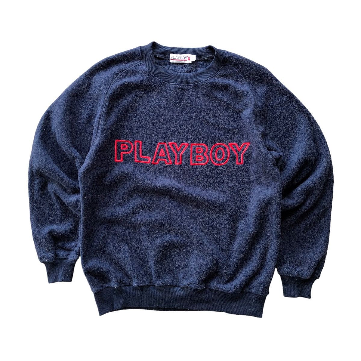 🔥Steals🔥PLAYBOY Embroidery Spellout Fleece Sweatshirt