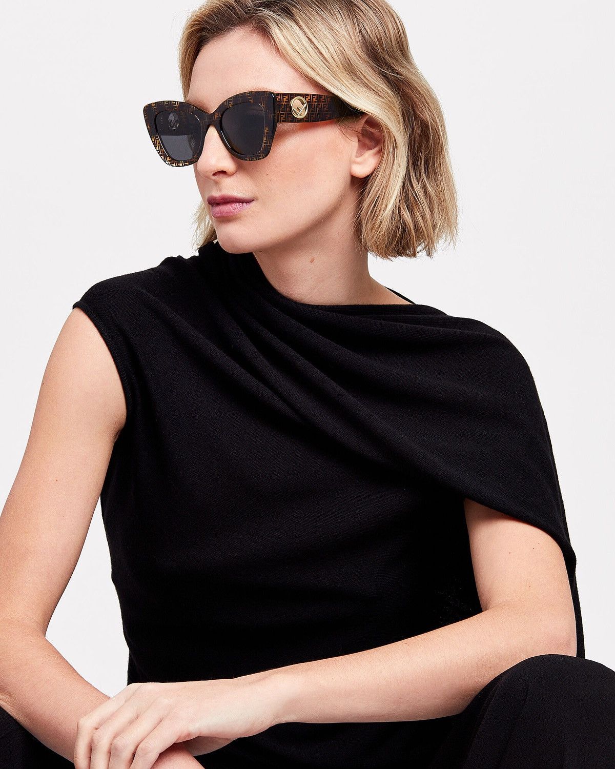 FENDI Acetate F is Fendi Cat Eye Sunglasses FF0327/S