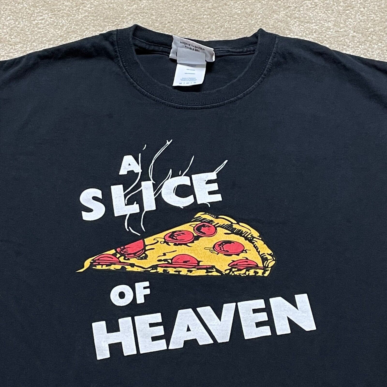 Etro Mystic Pizza T Shirt Men Small Food Slice of Heaven Vintage 80s ...