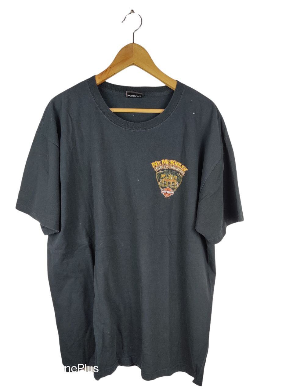 Band Tees Vintage Harley Davidson Mt McKinley Alaska Wold T-Shirt Size US XL / EU 56 / 4 - 3 Thumbnail