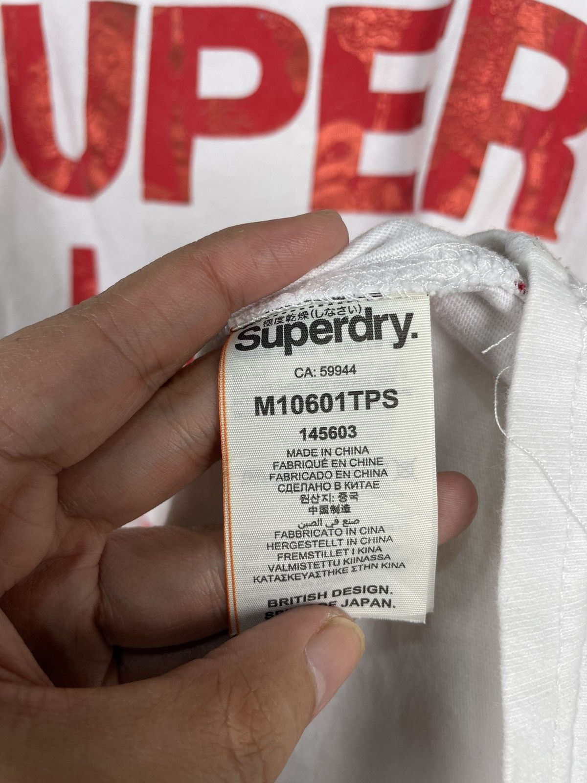 Japanese Brand Superdry No8 International Tshirt Size US L / EU 52-54 / 3 - 9 Thumbnail