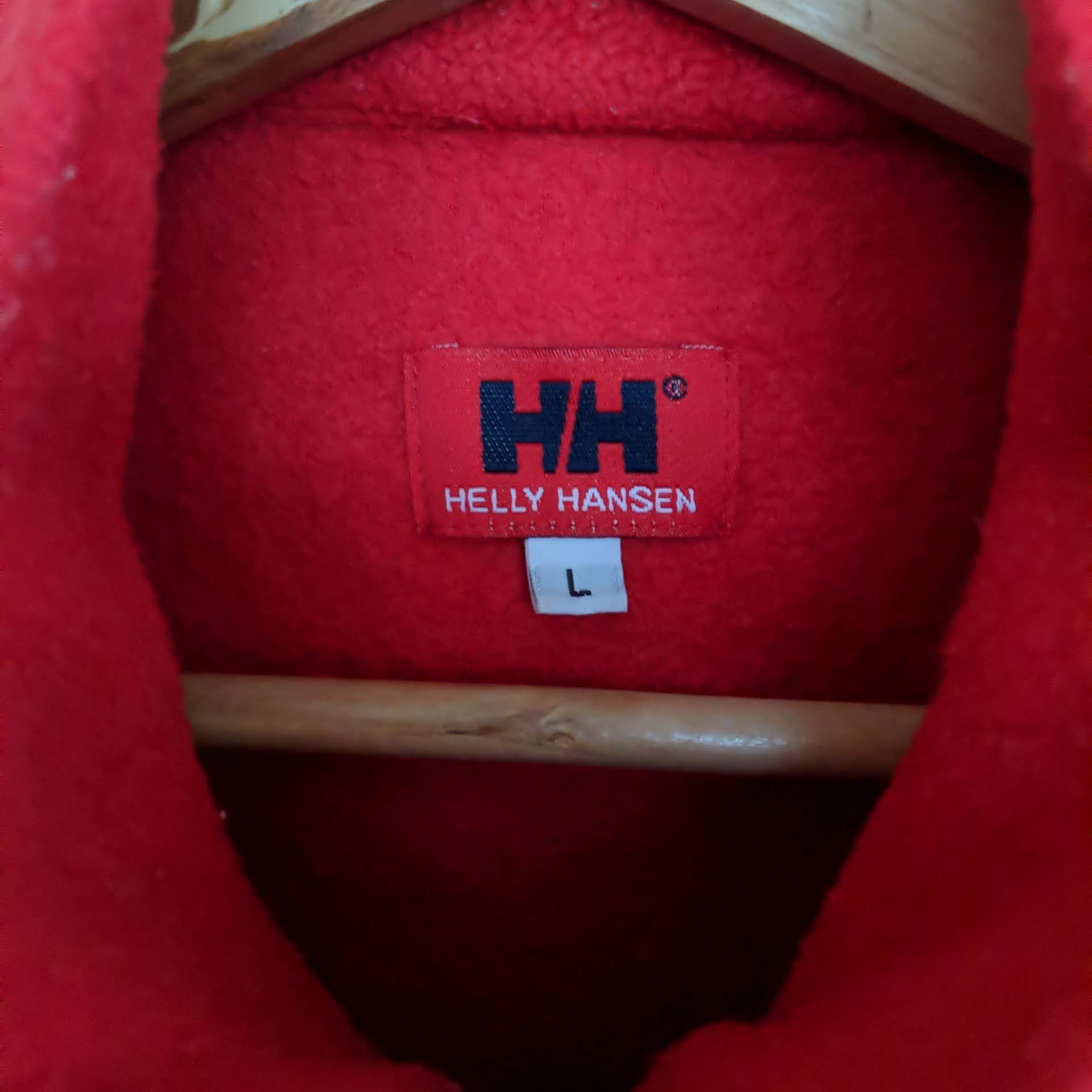 Japanese Brand Vintage Helly Hansen Red Retro-x Zip Sweater Sleeveless Size US M / EU 48-50 / 2 - 6 Thumbnail
