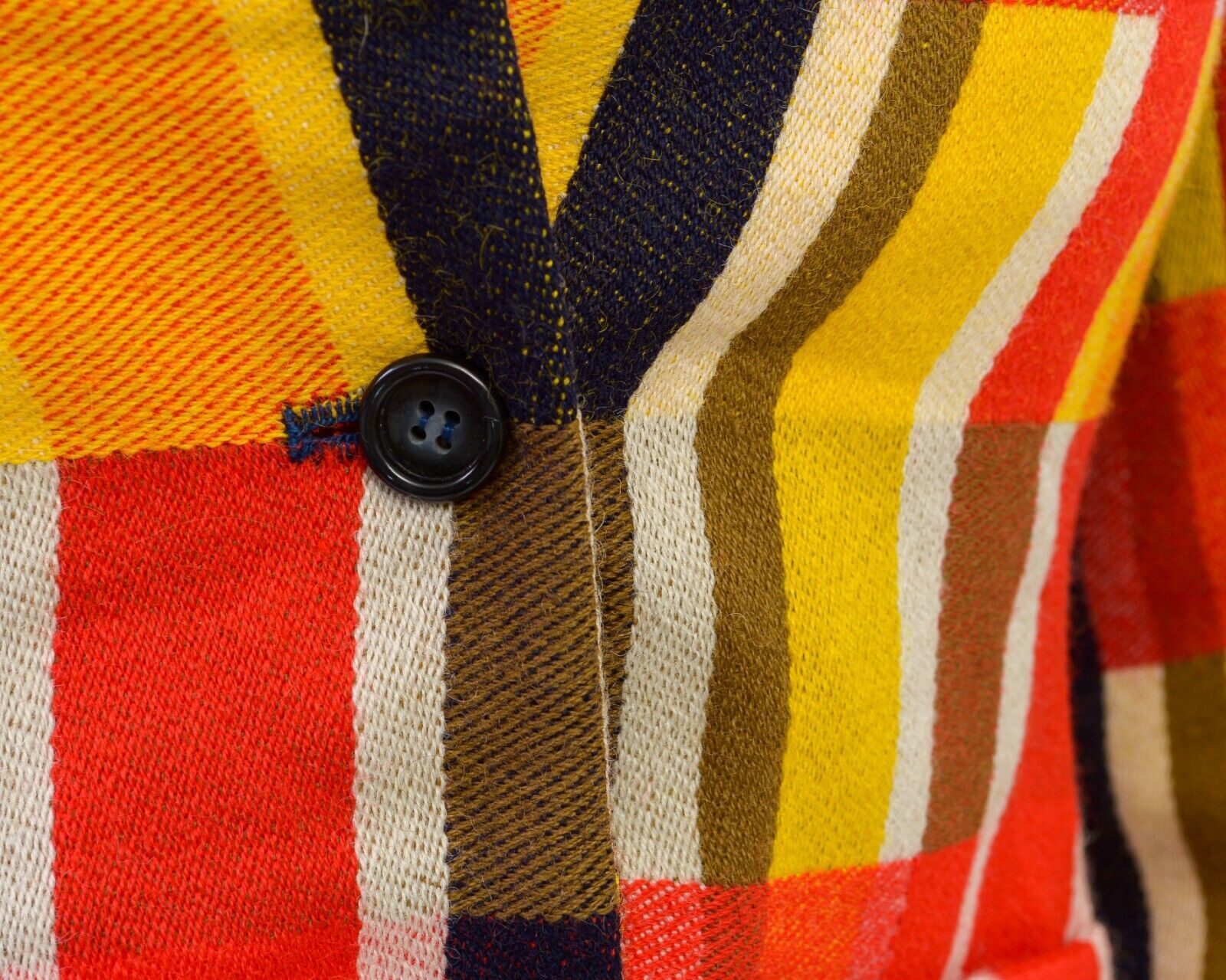 Other × Vintage 60's Blazer Colourful Jacket Colour Blocks Coat Button Up Size XS / US 0-2 / IT 36-38 - 7 Thumbnail