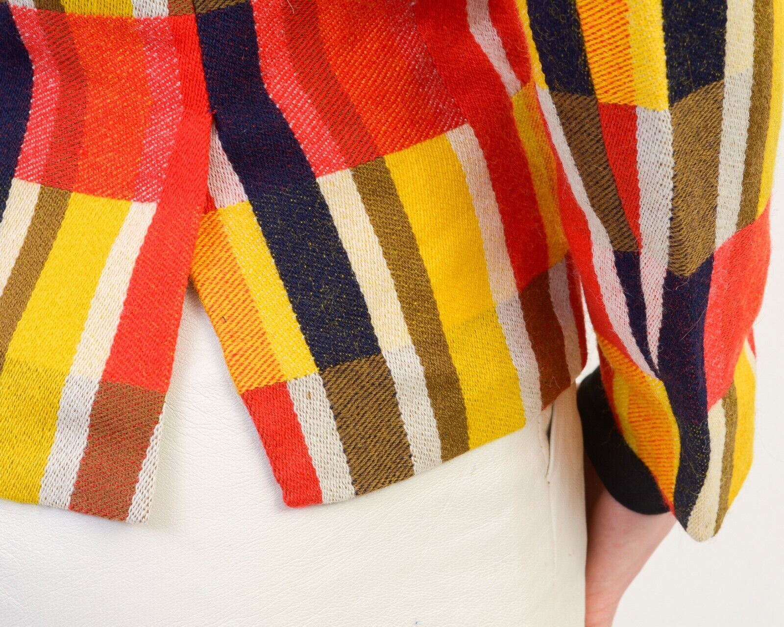 Other × Vintage 60's Blazer Colourful Jacket Colour Blocks Coat Button Up Size XS / US 0-2 / IT 36-38 - 5 Thumbnail