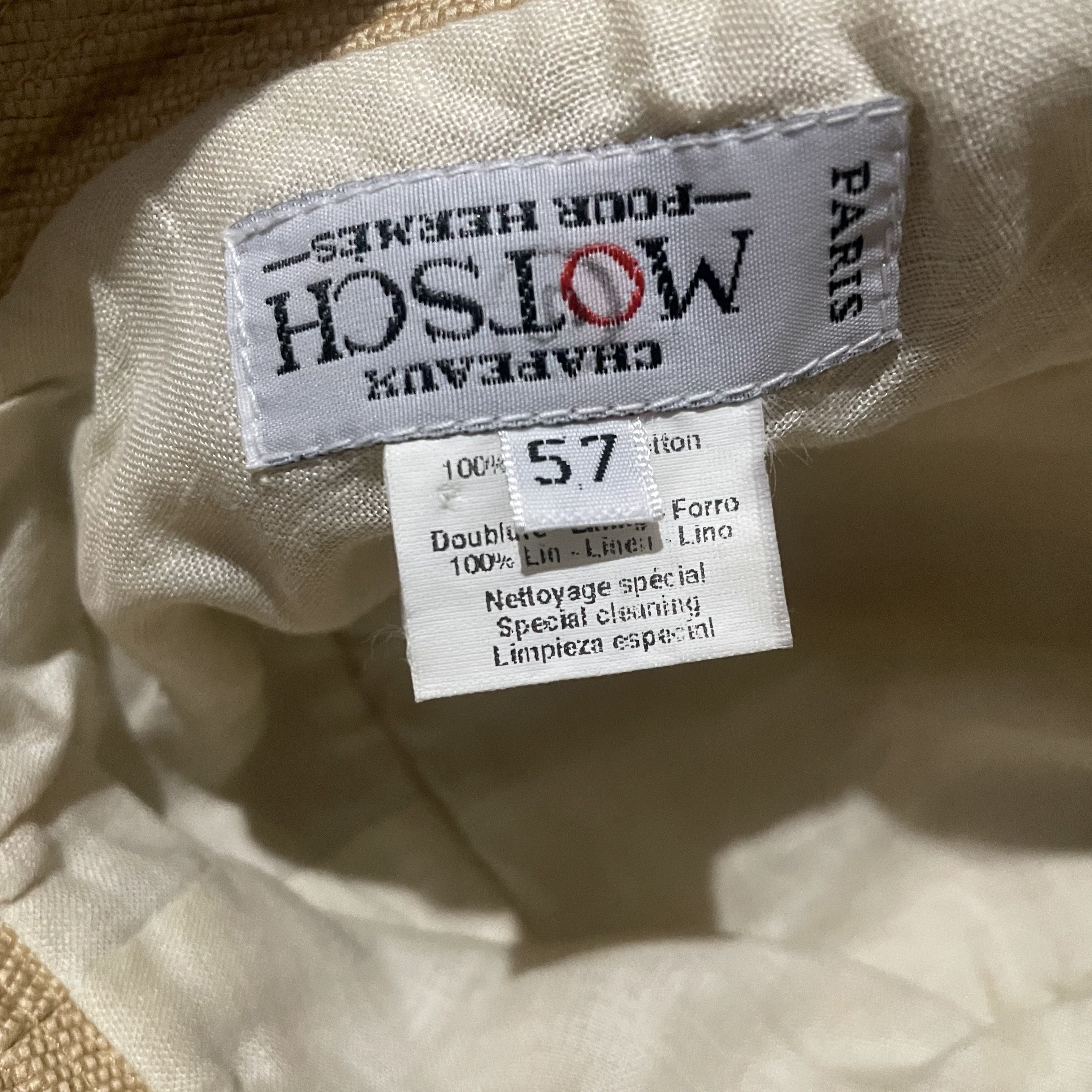 Hermes × Vintage Hermes Chapeaux Motsch Pour Hermes Bucket Hat Size ONE SIZE - 6 Thumbnail