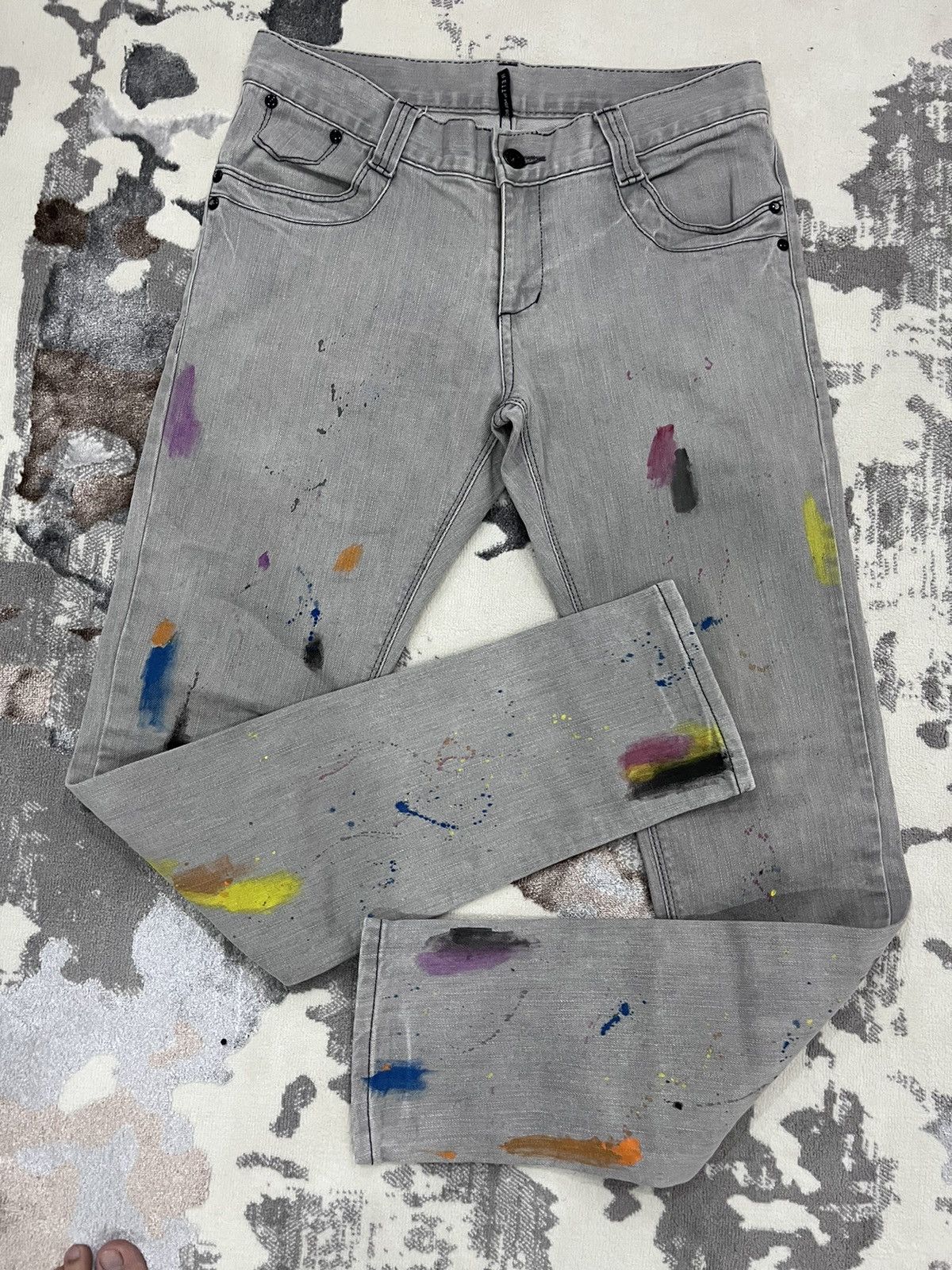 Neil Barrett Painting Jeans Blackbarrett by Neil barrett Size US 31 - 2 Thumbnail