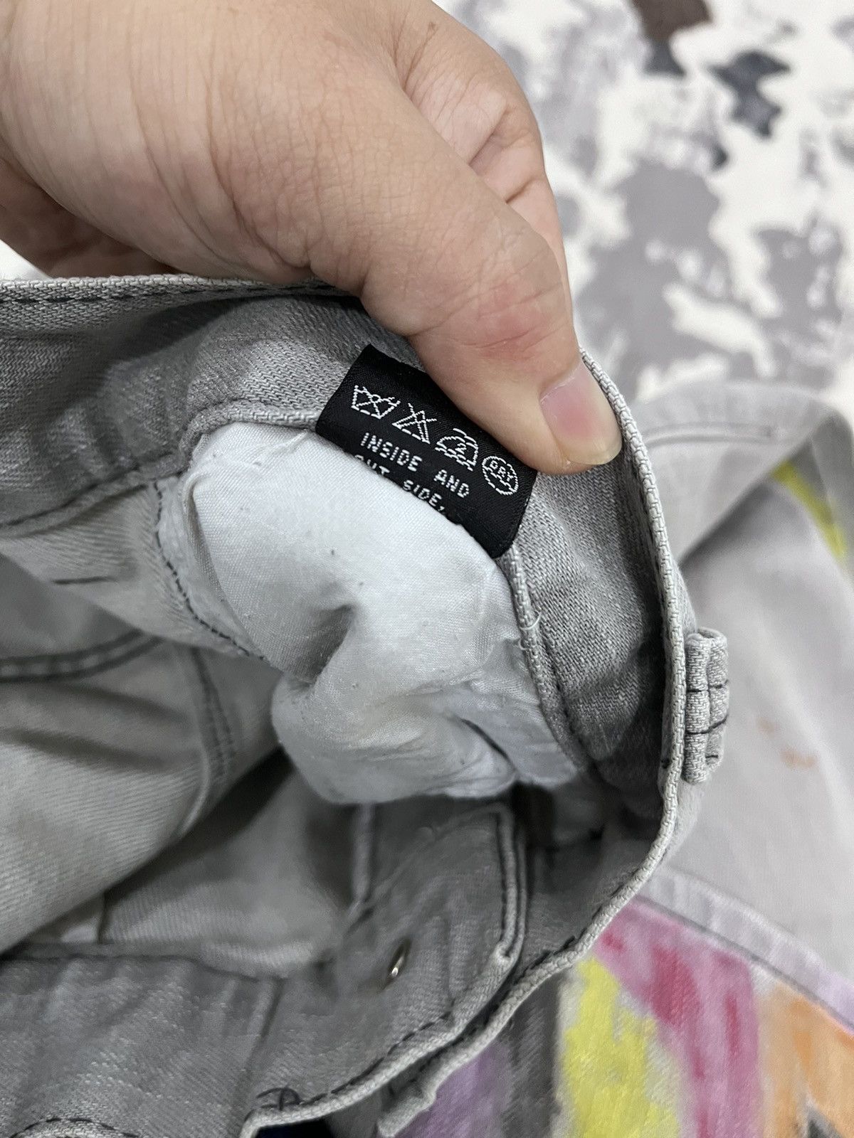 Neil Barrett Painting Jeans Blackbarrett by Neil barrett Size US 31 - 12 Thumbnail
