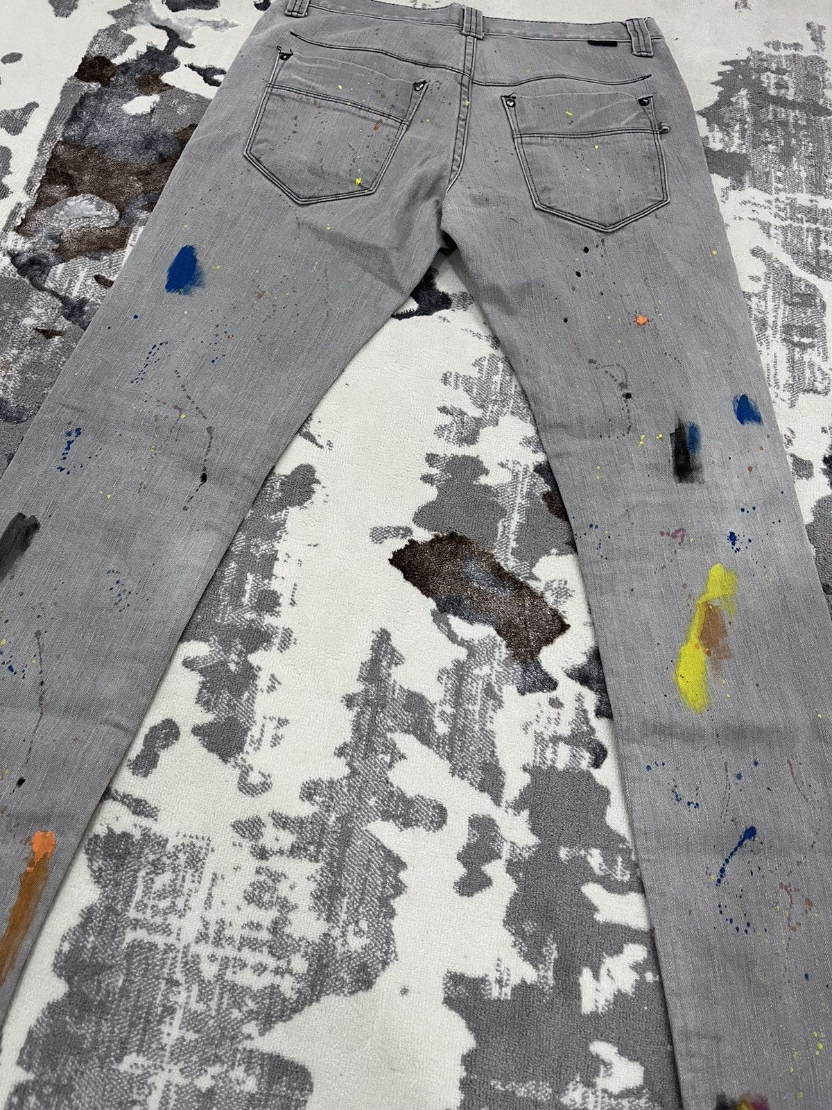 Neil Barrett Painting Jeans Blackbarrett by Neil barrett Size US 31 - 7 Thumbnail