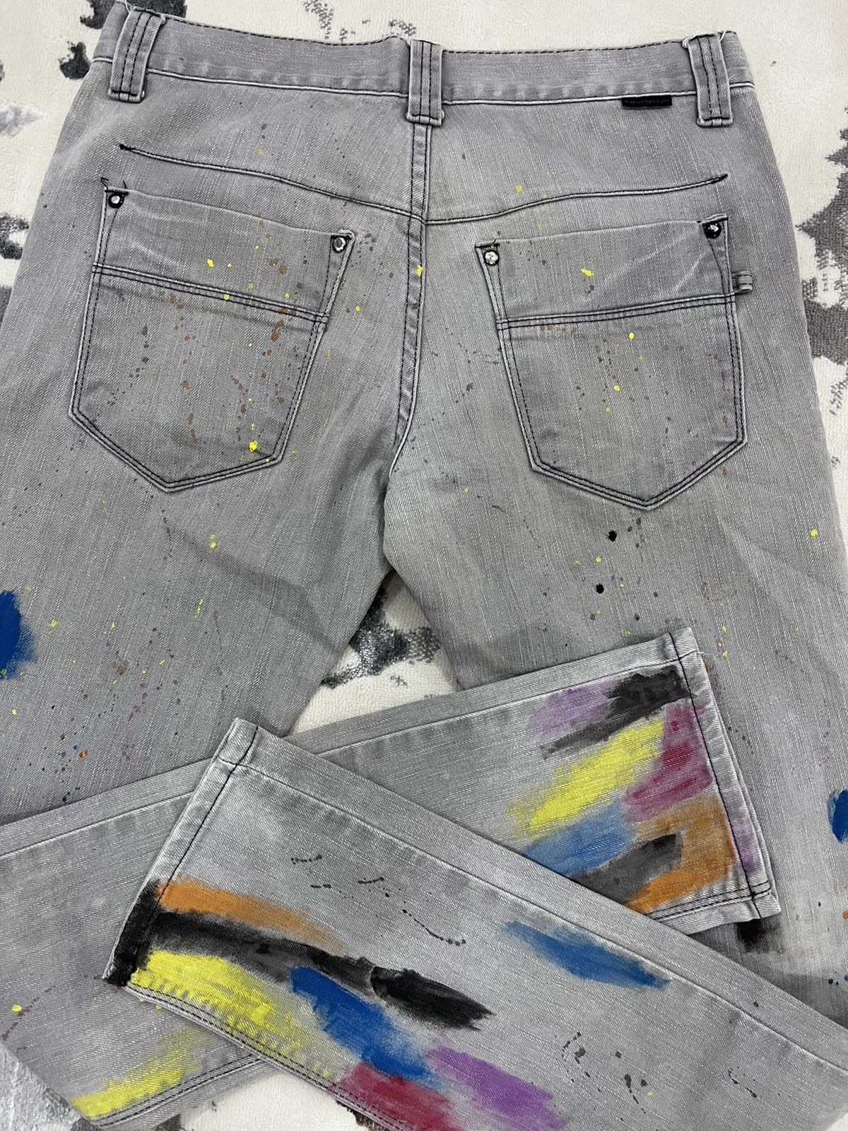 Neil Barrett Painting Jeans Blackbarrett by Neil barrett Size US 31 - 6 Thumbnail