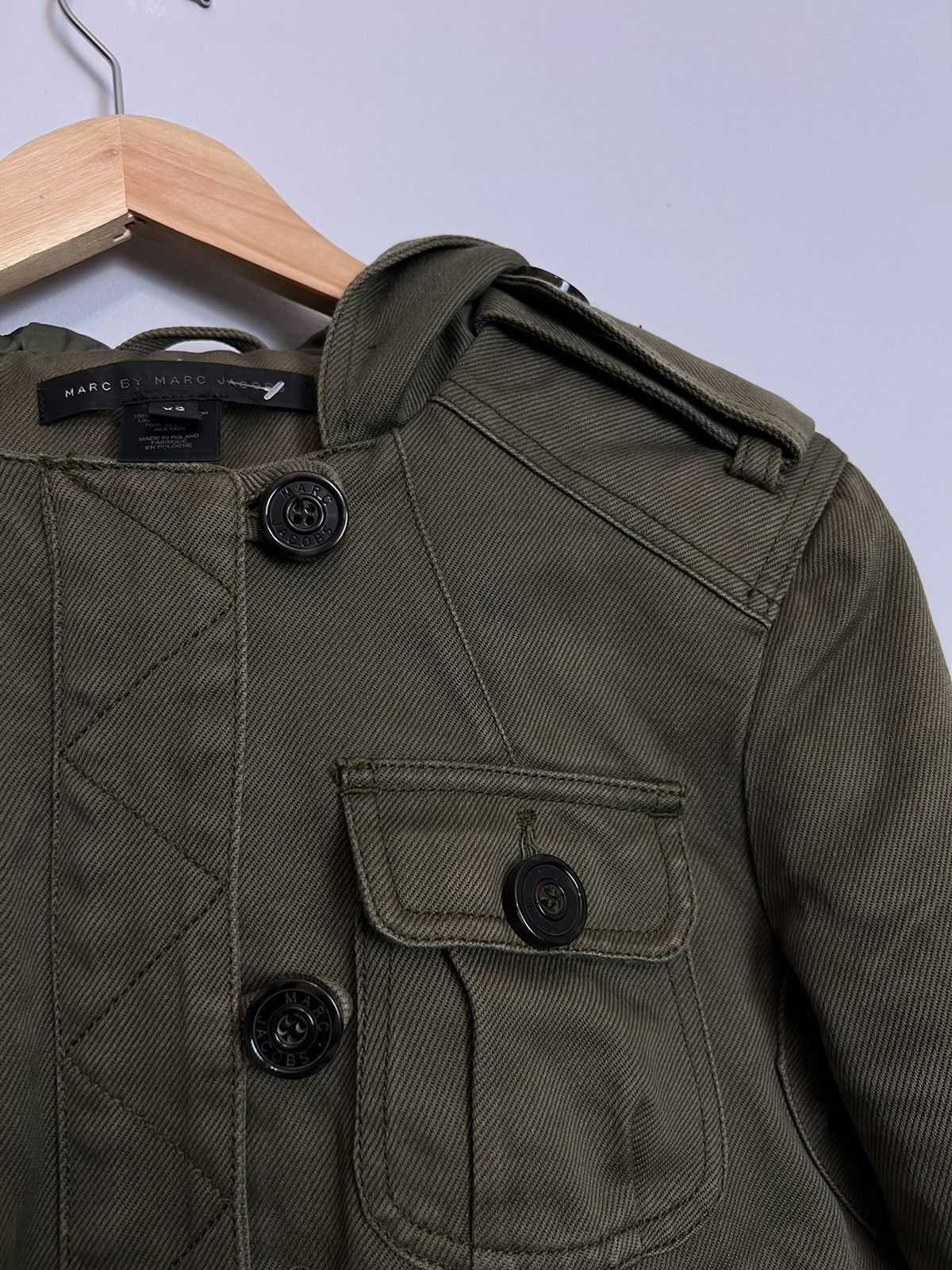 Marc by Marc Jacobs Marc by MARC JACOBS Khaki Cargo Coat Jacket XS Designer Size XS / US 0-2 / IT 36-38 - 6 Thumbnail