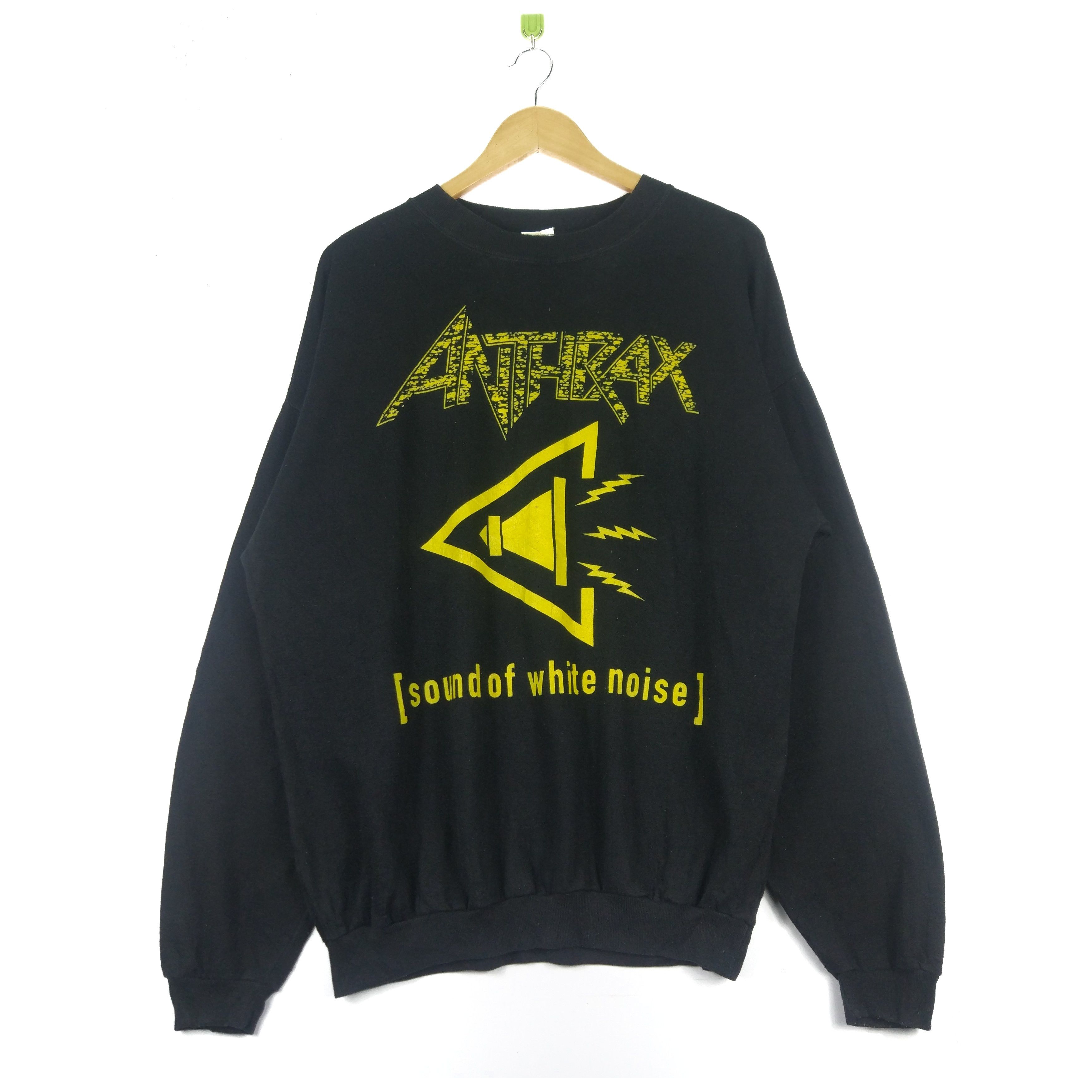 Band Tees ANTHRAX Vintage 93' Sound of White Noise Sweatshirt Size US XL / EU 56 / 4 - 1 Thumbnail