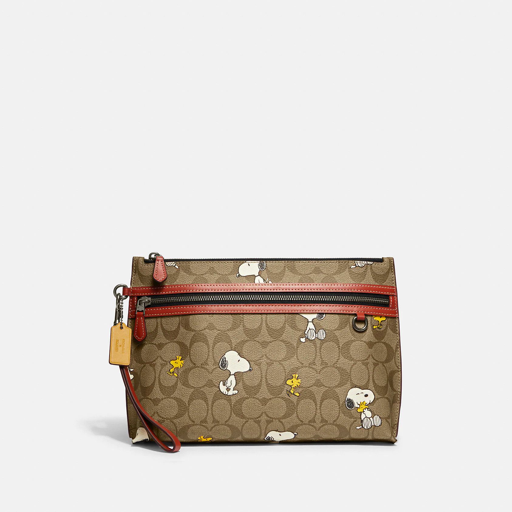 Coach Peanuts MEN'S Carry All Pouch With Snoopy Size ONE SIZE - 9 Thumbnail