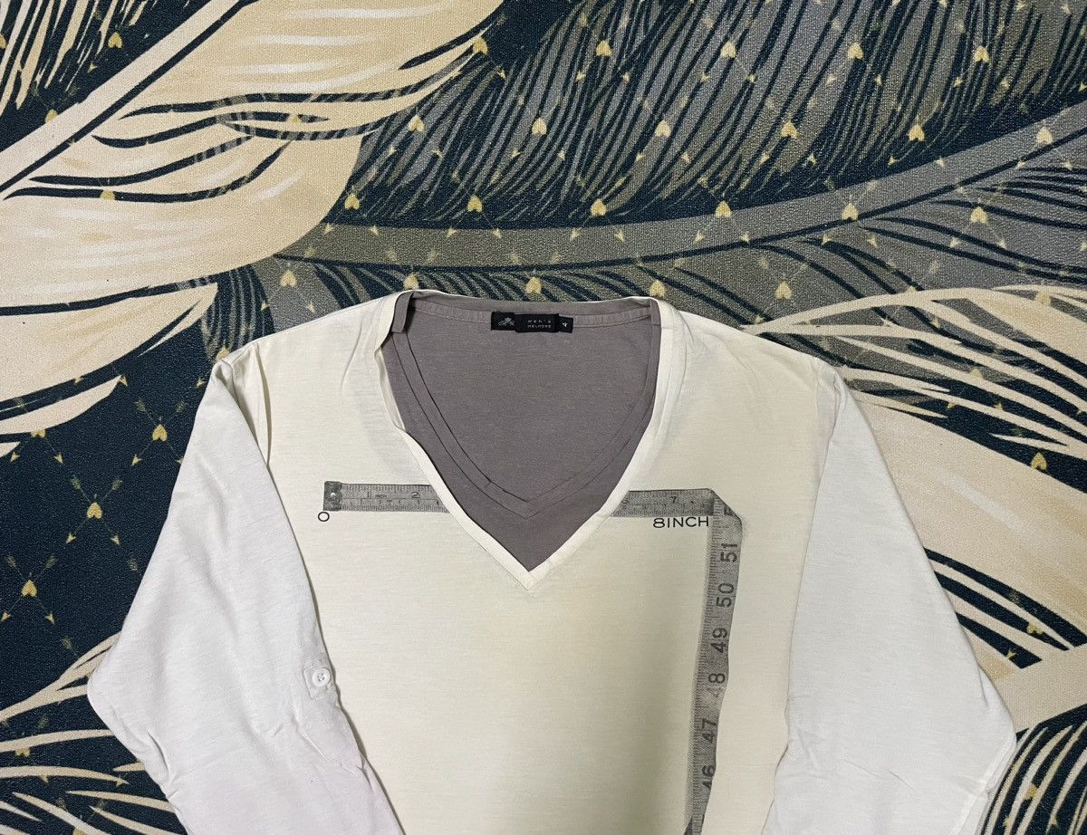 Designer × Japanese Brand × Melrose Vintage Measure Tape Long Sleeve Shirt Size US S / EU 44-46 / 1 - 4 Thumbnail