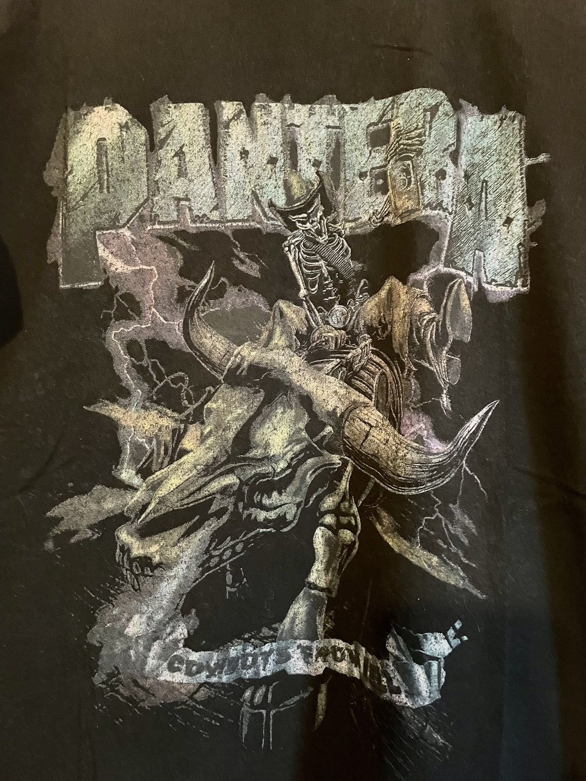 Band Tees Pantera Cowboys from Hell skeleton rodeo trash metal t-shirt Size US XL / EU 56 / 4 - 1 Thumbnail