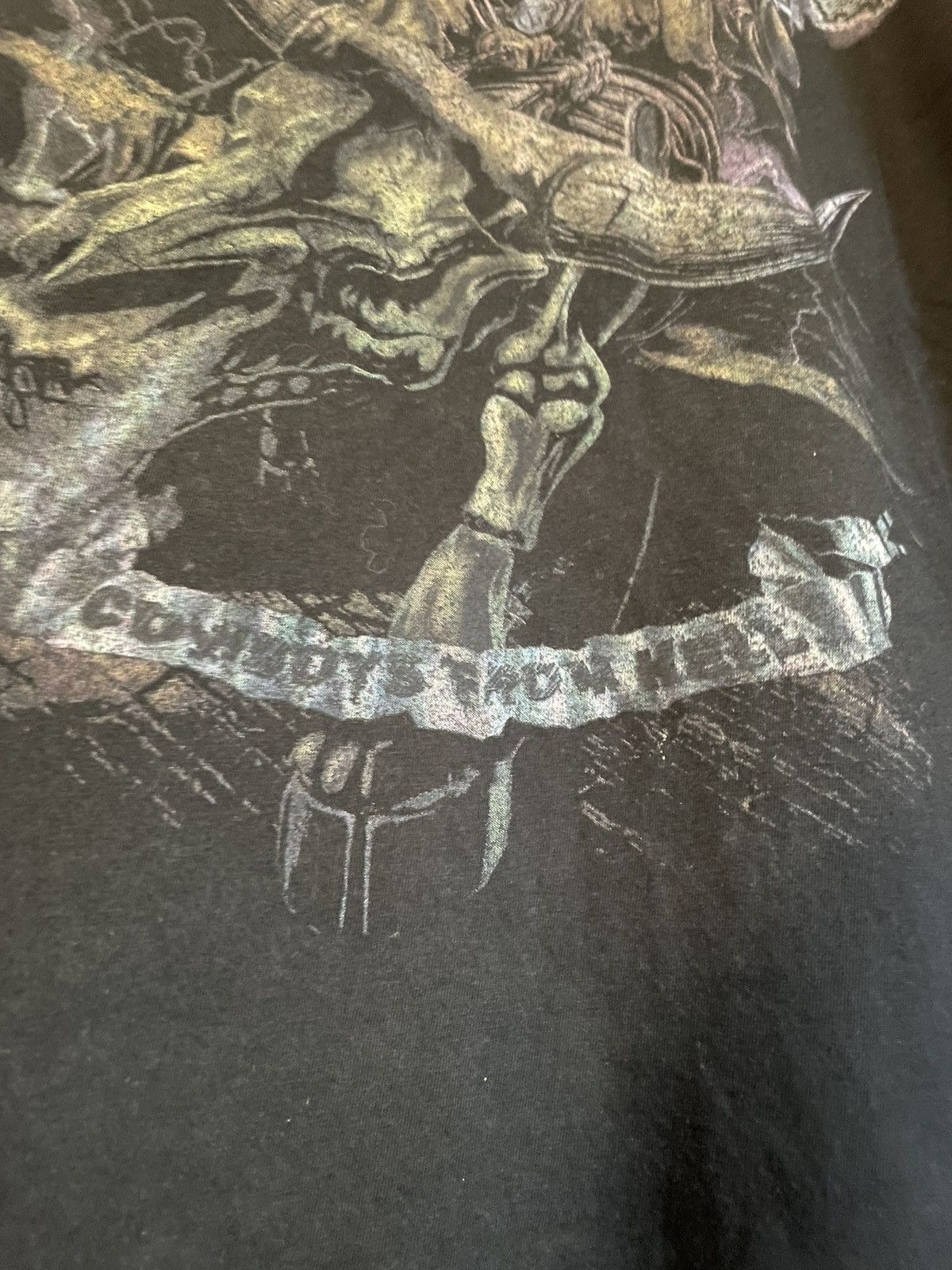 Band Tees Pantera Cowboys from Hell skeleton rodeo trash metal t-shirt Size US XL / EU 56 / 4 - 4 Thumbnail