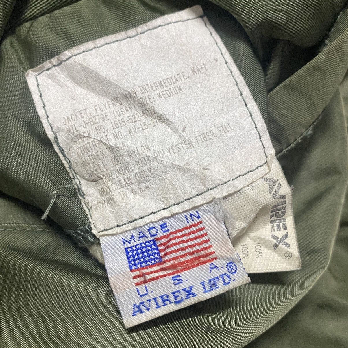Avirex Vintage Avirex MA-1 Flight Jacket Made in USA Size US M / EU 48-50 / 2 - 22 Thumbnail