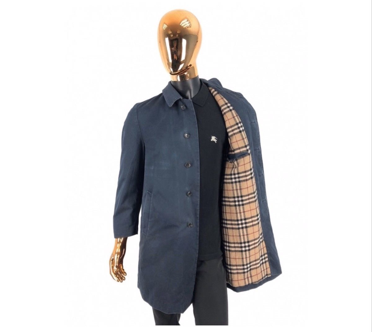 Burberry × Vintage Vintage Burberry Peacoat Trench coat Size US L / EU 52-54 / 3 - 2 Thumbnail