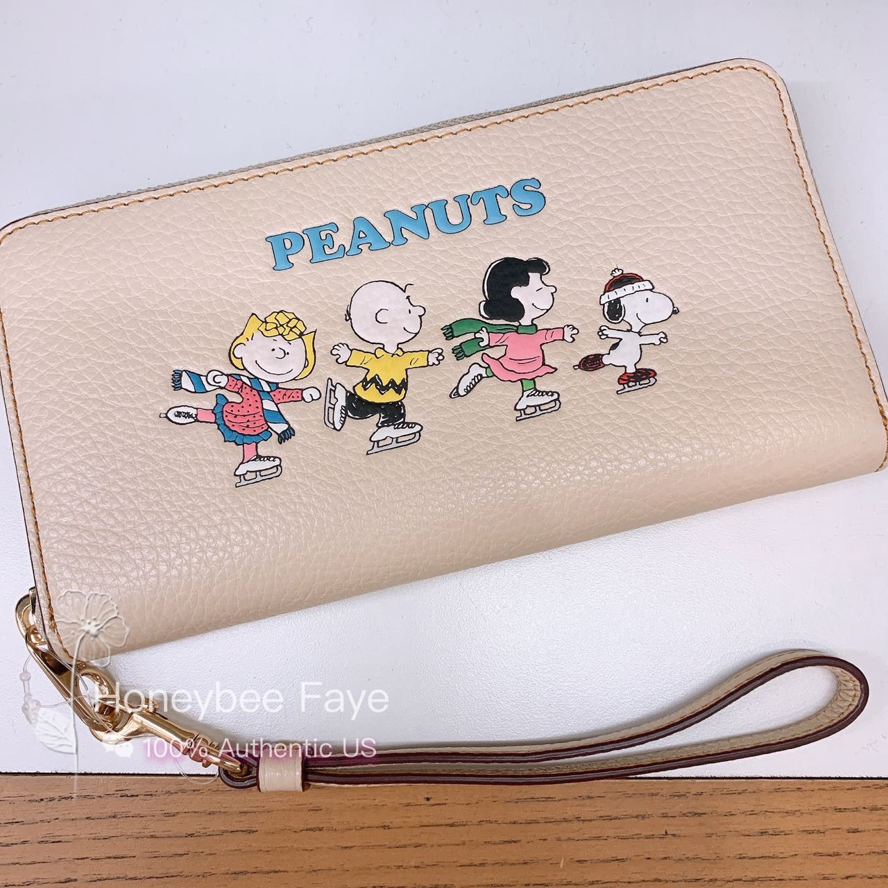 Coach Peanuts Long Zip Around Wallet With Snoopy And Friends