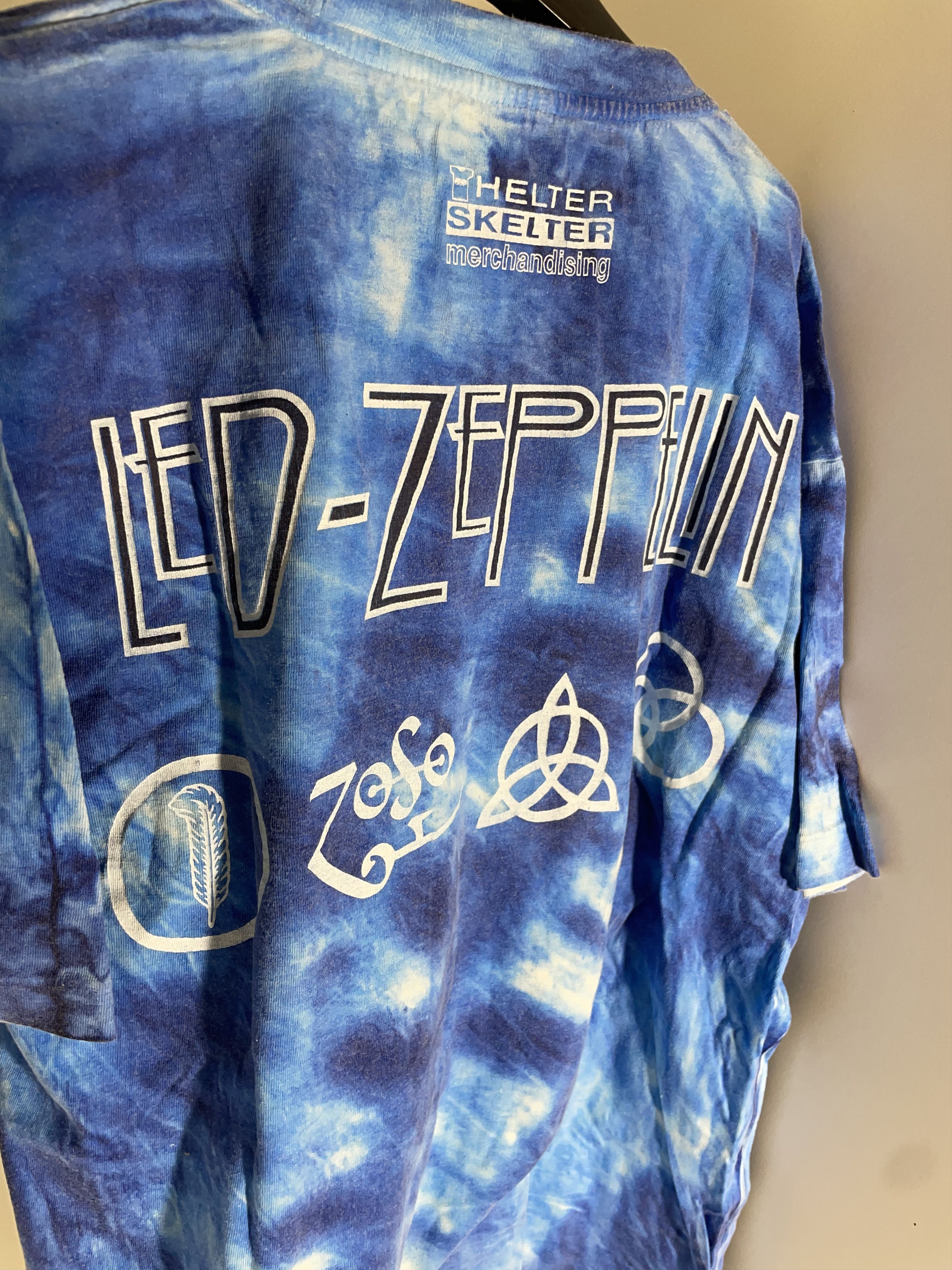 Band Tees Vintage Led Zeppelin Tie Dye Icarus x Helter Skelter 90 Tee Size US XL / EU 56 / 4 - 5 Thumbnail