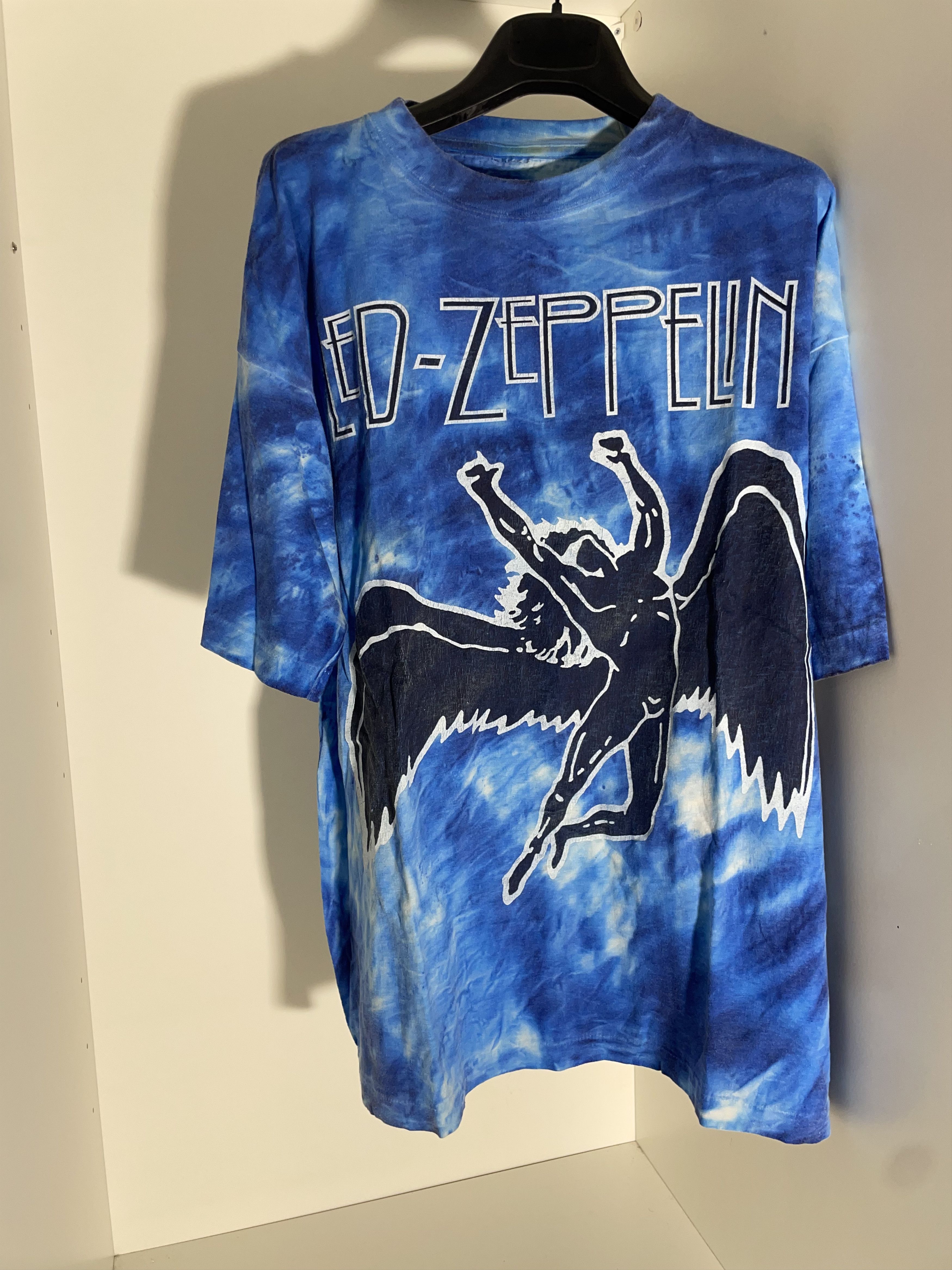 Band Tees Vintage Led Zeppelin Tie Dye Icarus x Helter Skelter 90 Tee Size US XL / EU 56 / 4 - 1 Thumbnail