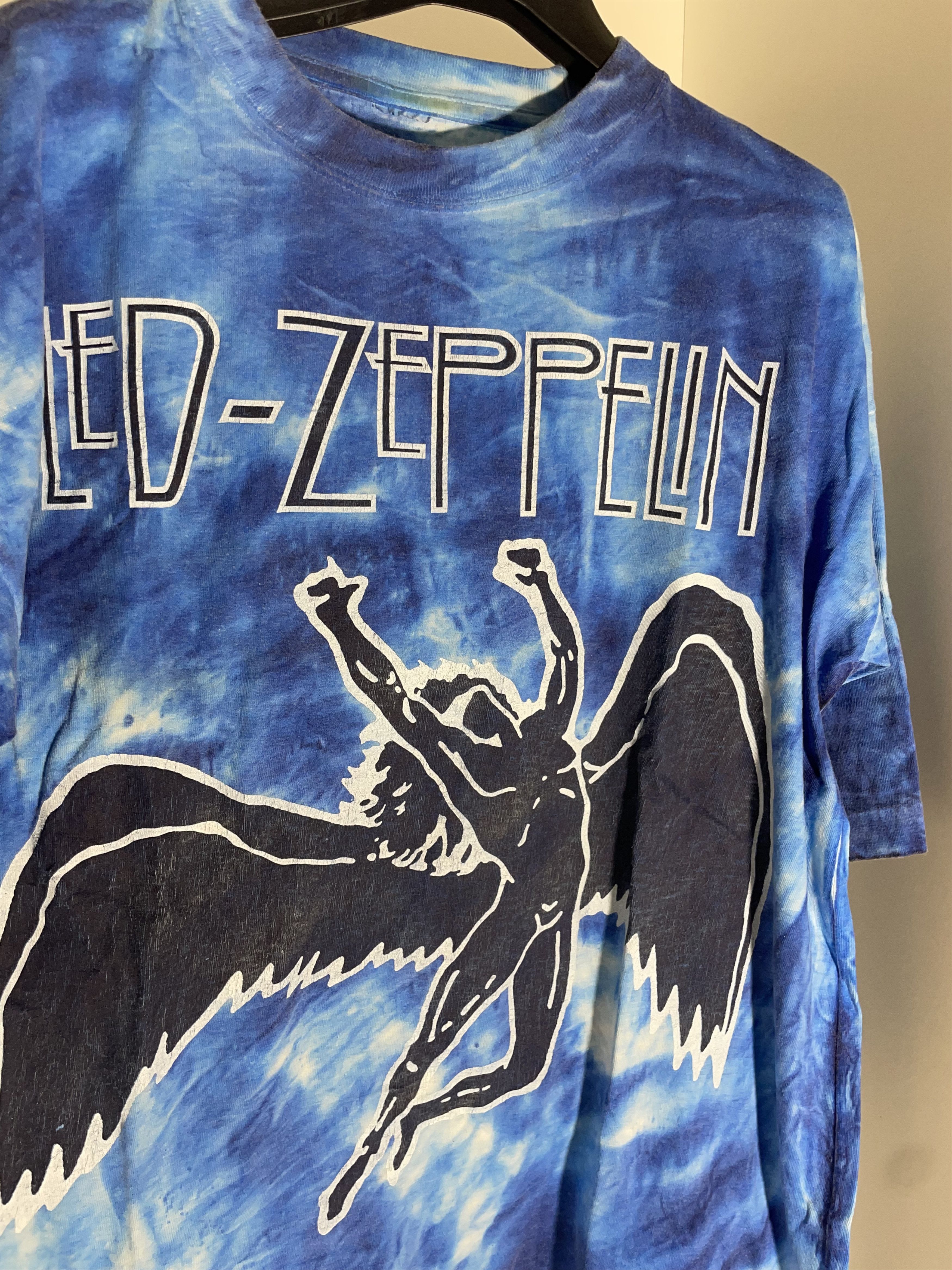 Band Tees Vintage Led Zeppelin Tie Dye Icarus x Helter Skelter 90 Tee Size US XL / EU 56 / 4 - 3 Thumbnail