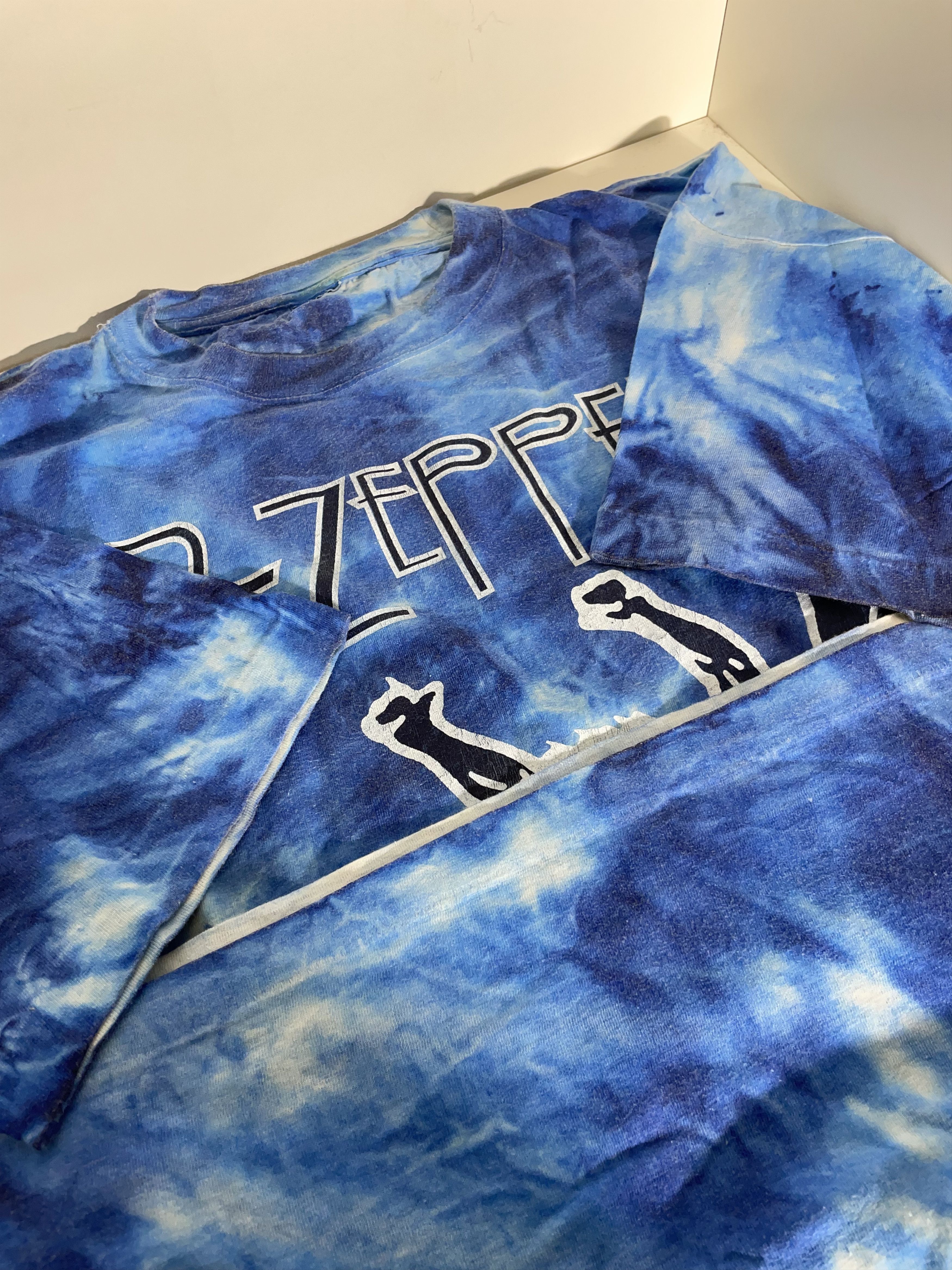 Band Tees Vintage Led Zeppelin Tie Dye Icarus x Helter Skelter 90 Tee Size US XL / EU 56 / 4 - 7 Thumbnail