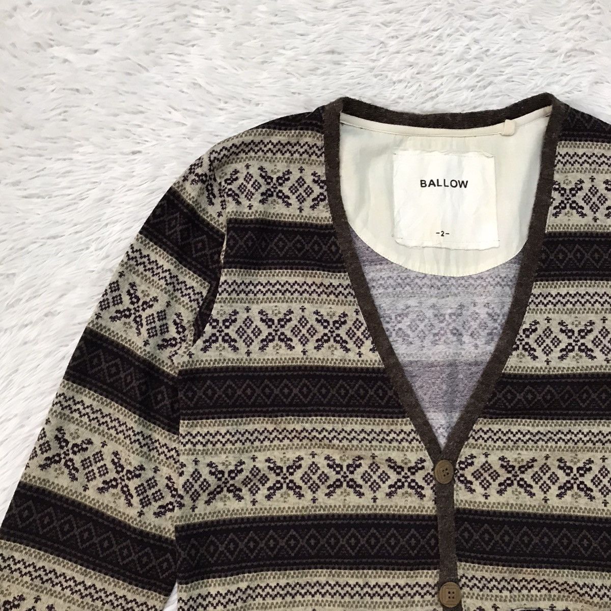 Japanese Brand Ballow Cozy Cardigan Size US M / EU 48-50 / 2 - 3 Thumbnail