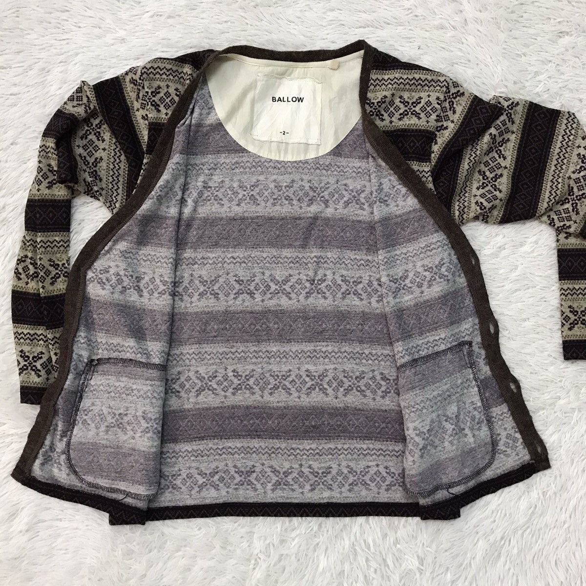 Japanese Brand Ballow Cozy Cardigan Size US M / EU 48-50 / 2 - 12 Thumbnail