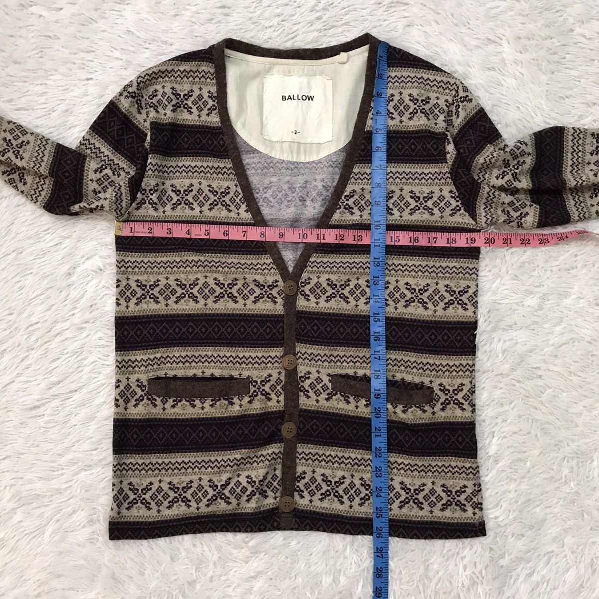Japanese Brand Ballow Cozy Cardigan Size US M / EU 48-50 / 2 - 16 Thumbnail