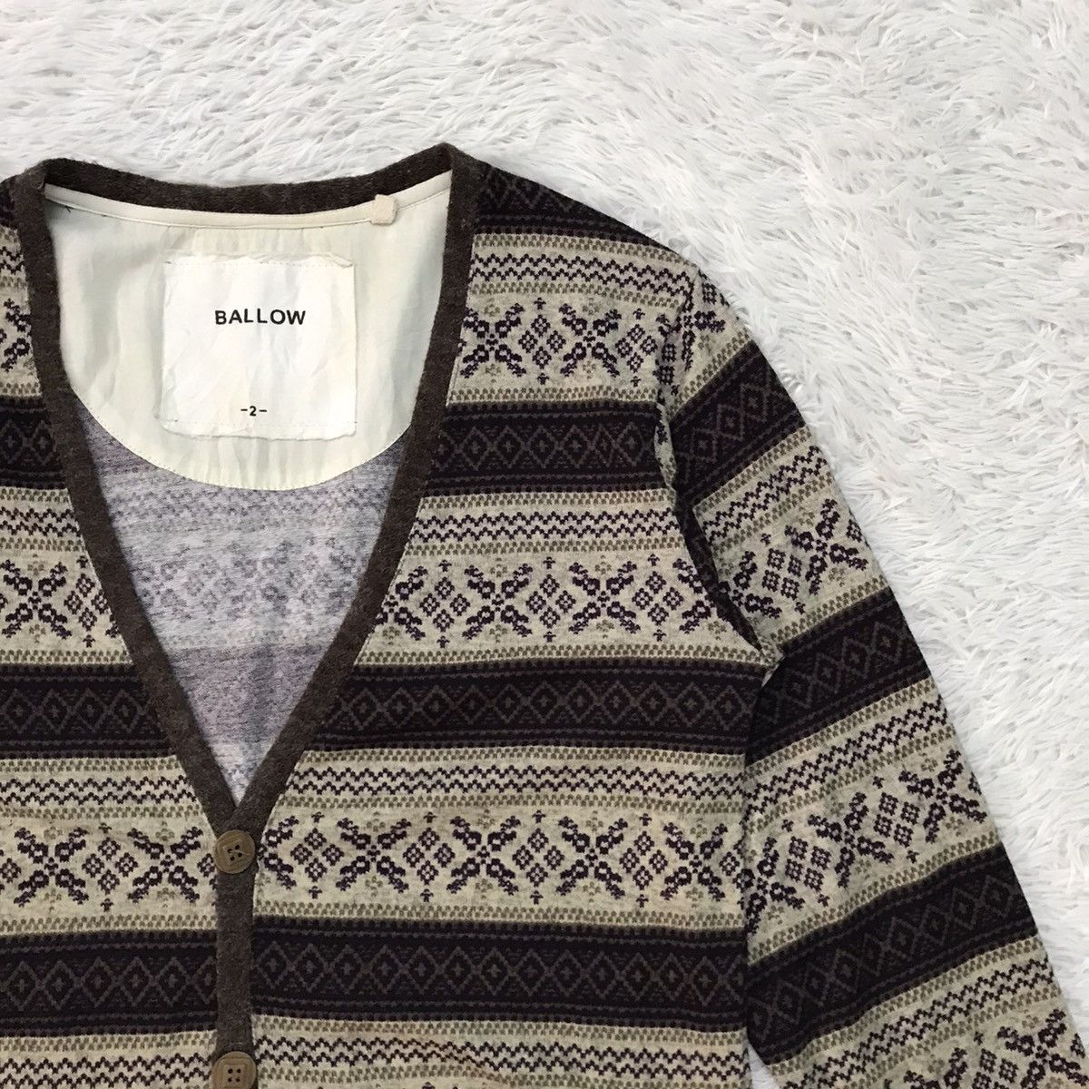 Japanese Brand Ballow Cozy Cardigan Size US M / EU 48-50 / 2 - 4 Thumbnail