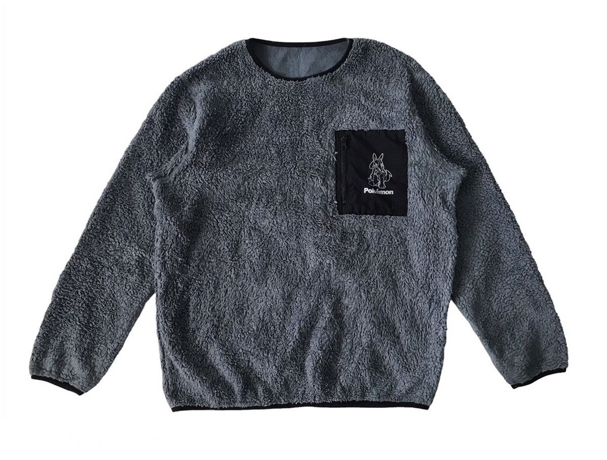 Cartoon Network × Pokemon 💥Steals💥Pokemon Fleece Sweater Jumper Pocket Chest Size US L / EU 52-54 / 3 - 1 Thumbnail