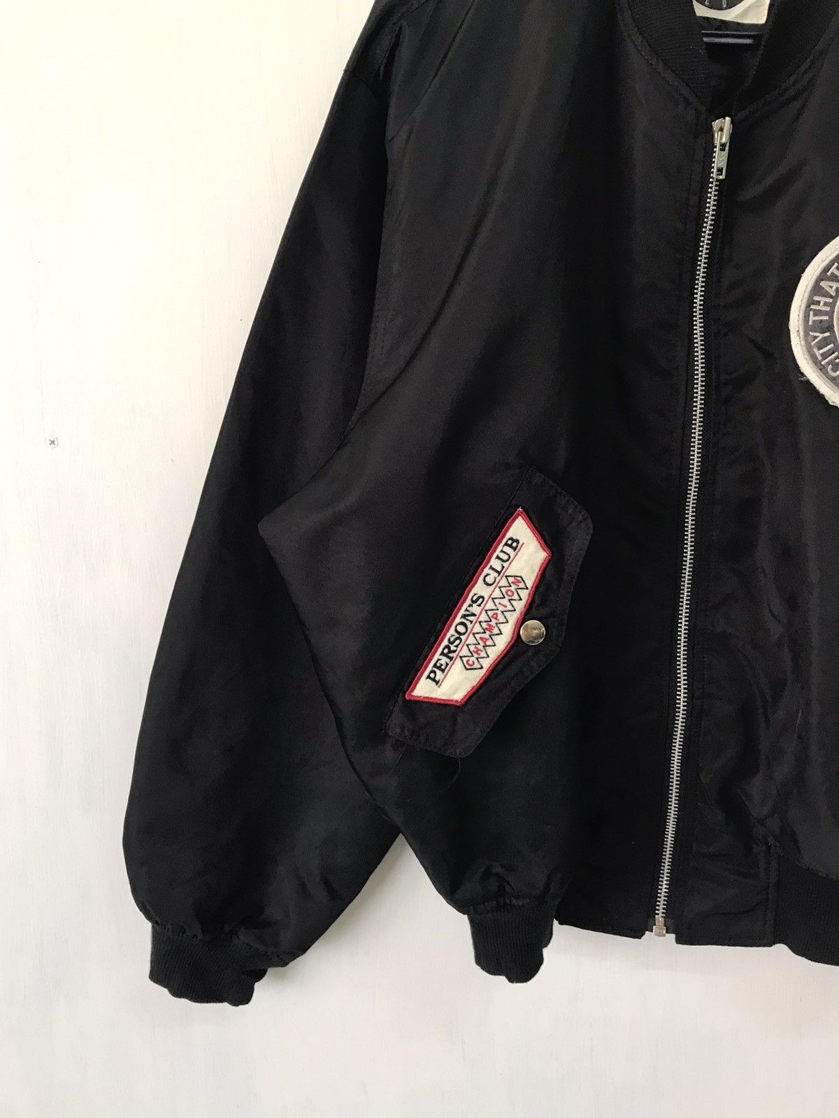 Japanese Brand × PERSON'S 💥Steals💥Vtg Person’s Club Bomber Jacket Size US L / EU 52-54 / 3 - 3 Thumbnail