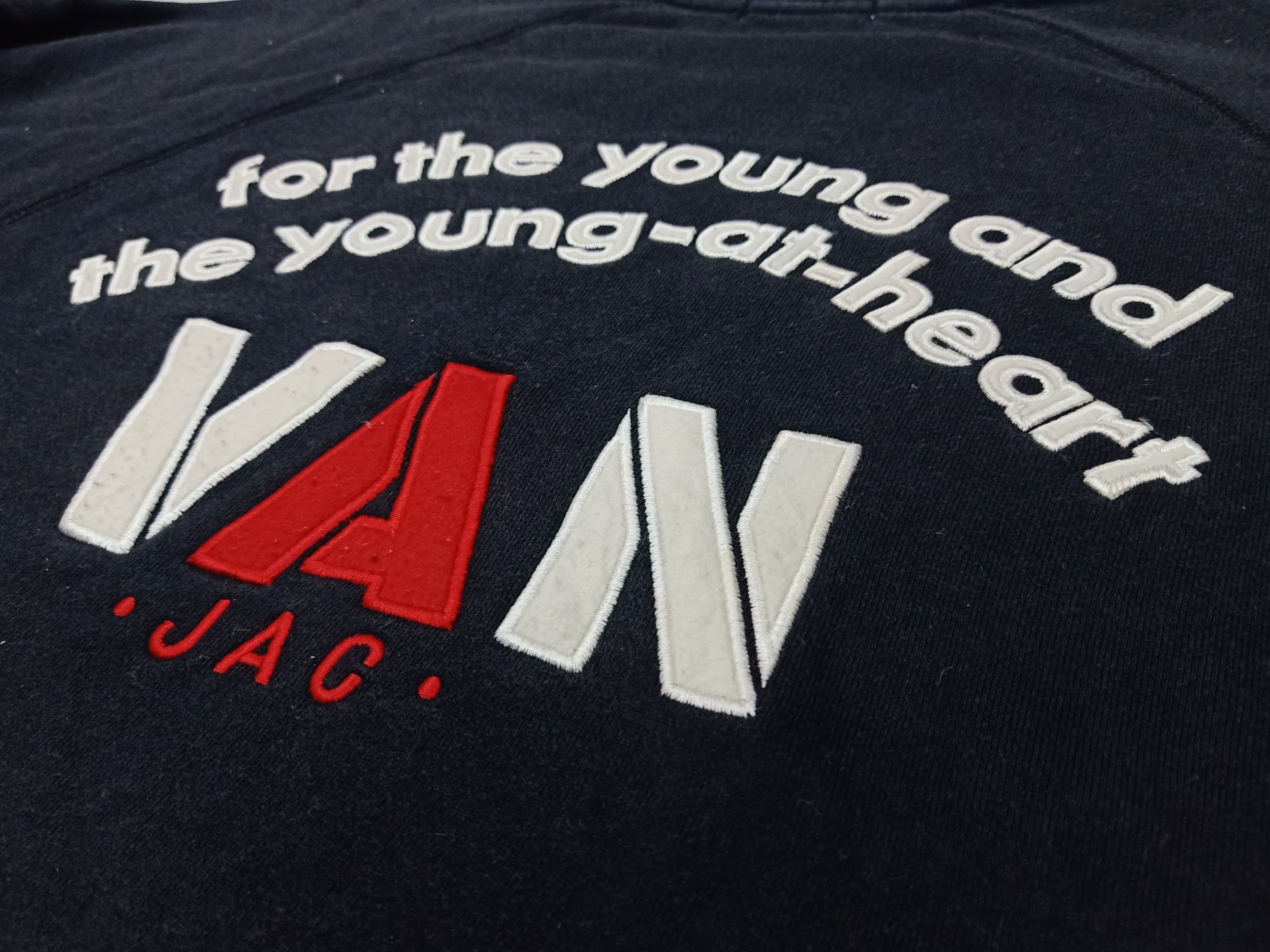 Japanese Brand × Van VAN JAC Iconic Embroidered Big Logo Black Color S Sweatshirt Size US S / EU 44-46 / 1 - 6 Thumbnail