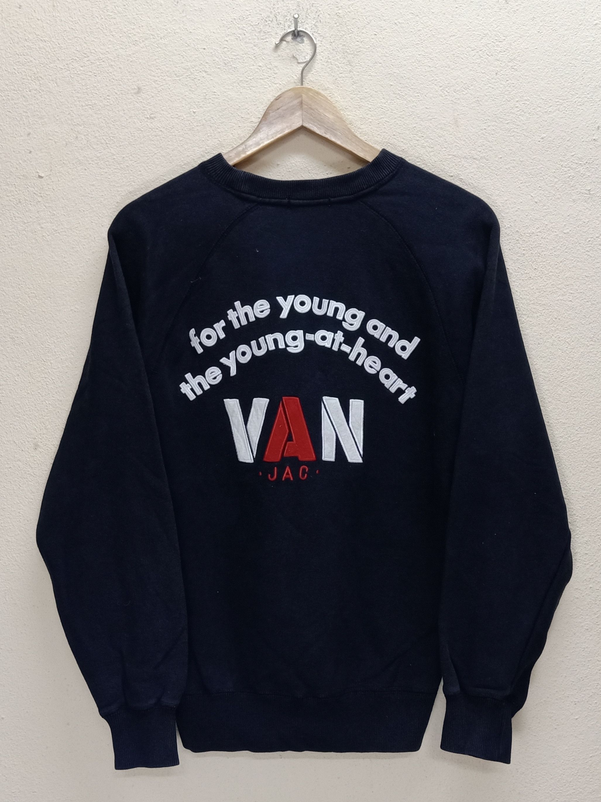 Japanese Brand × Van VAN JAC Iconic Embroidered Big Logo Black Color S Sweatshirt Size US S / EU 44-46 / 1 - 3 Thumbnail
