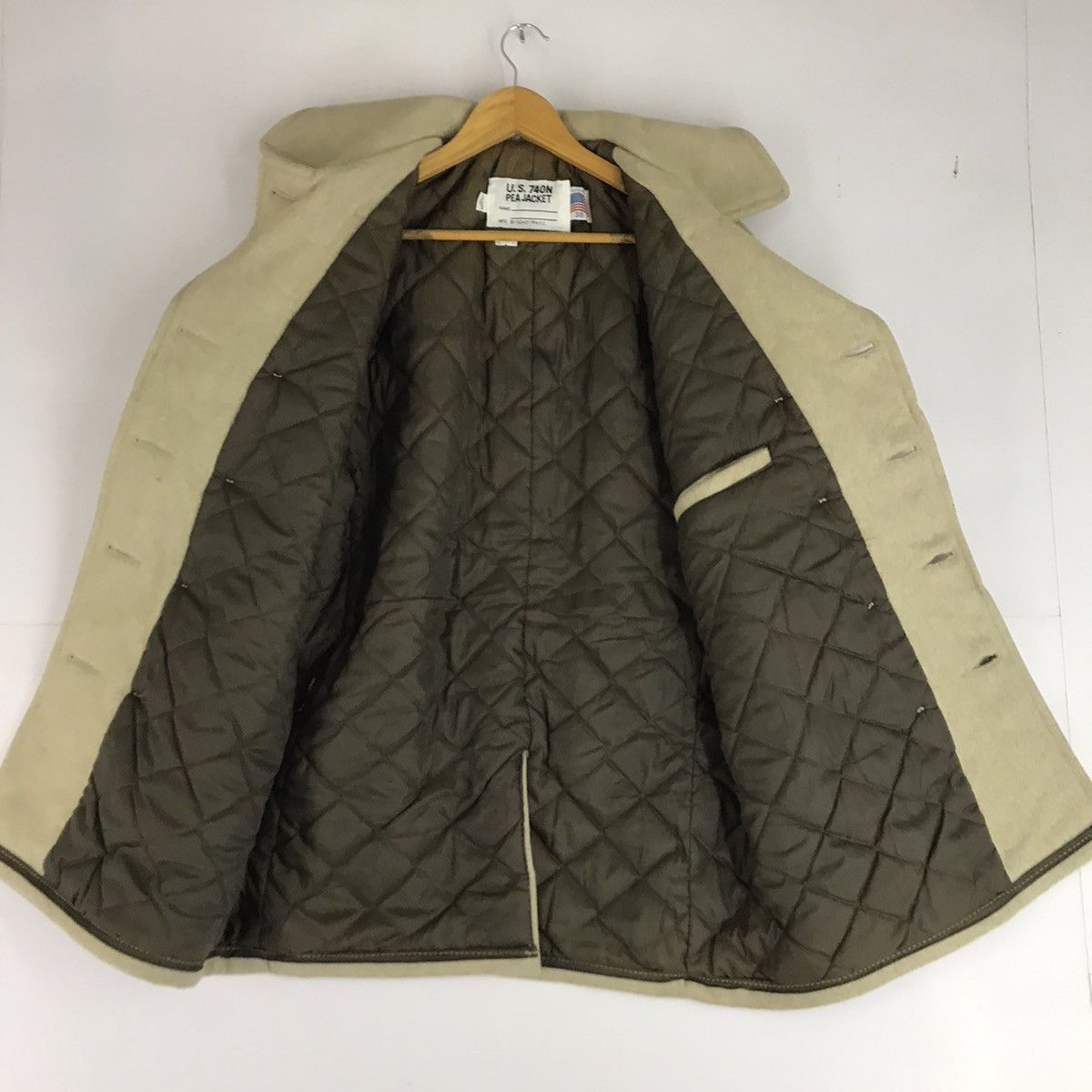 Schott Vintage Schott U.S.740N Wool Khaki Double Breast Jacket Size US S / EU 44-46 / 1 - 8 Thumbnail