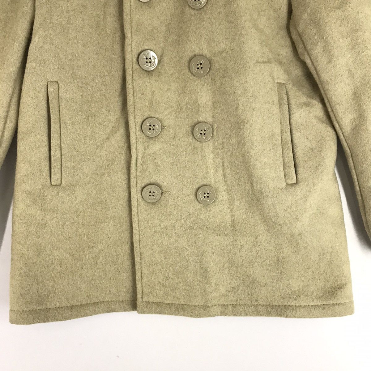 Schott Vintage Schott U.S.740N Wool Khaki Double Breast Jacket Size US S / EU 44-46 / 1 - 2 Thumbnail