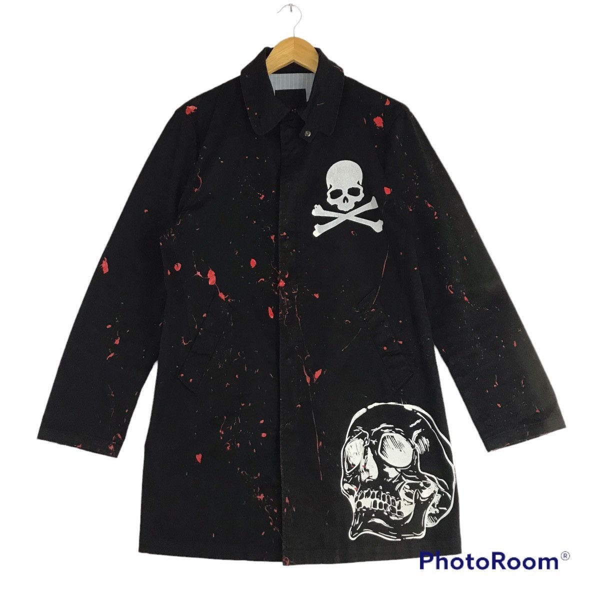 Japanese Brand Japanese Culture Skull Punk Red painted Sun Faded Jacket Size US M / EU 48-50 / 2 - 1 Thumbnail