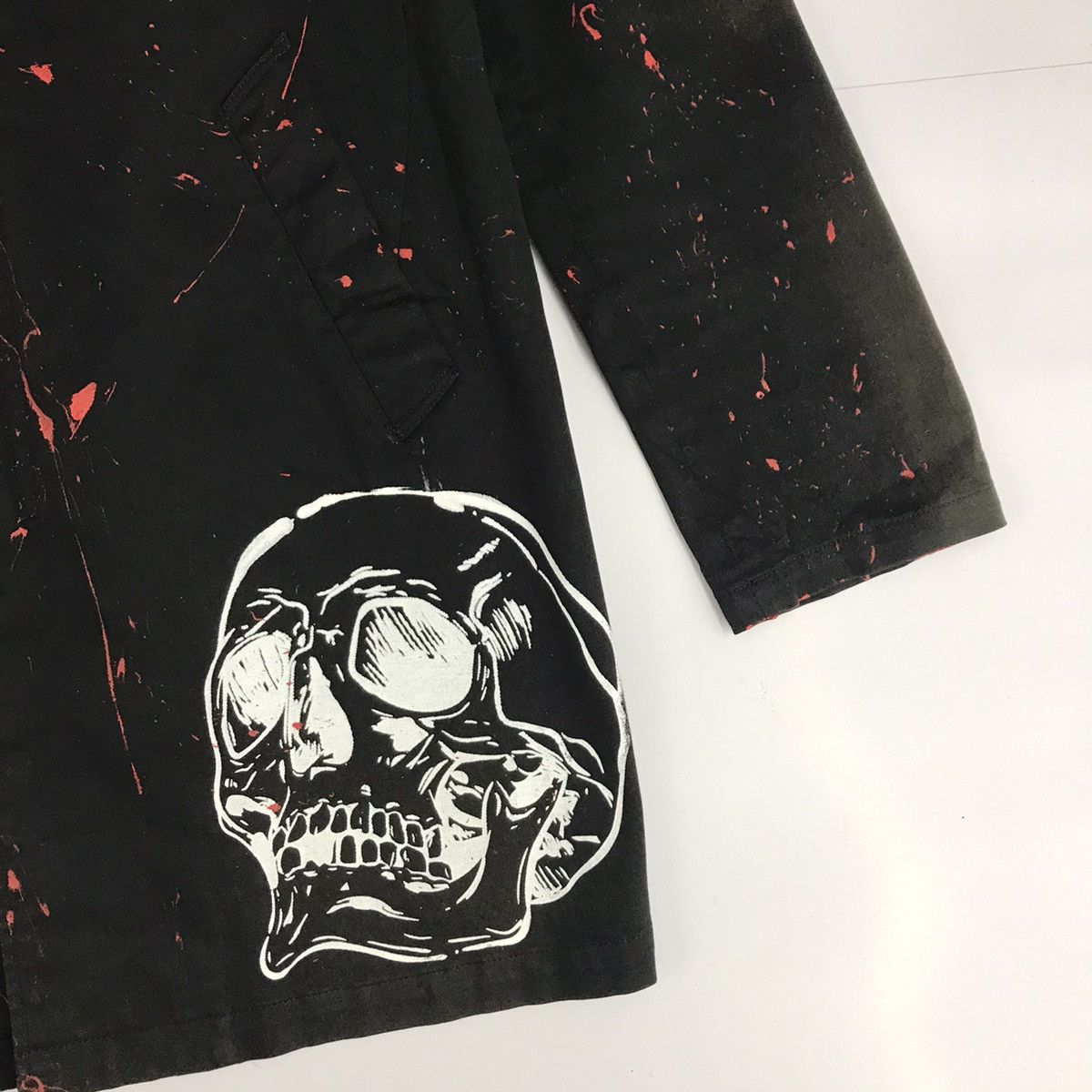 Japanese Brand Japanese Culture Skull Punk Red painted Sun Faded Jacket Size US M / EU 48-50 / 2 - 3 Thumbnail