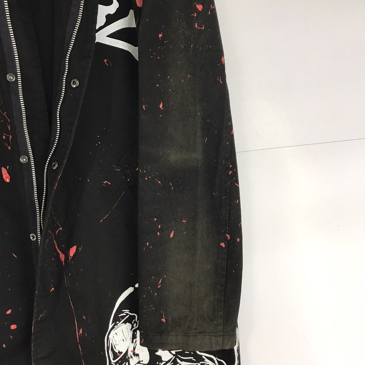 Japanese Brand Japanese Culture Skull Punk Red painted Sun Faded Jacket Size US M / EU 48-50 / 2 - 9 Thumbnail