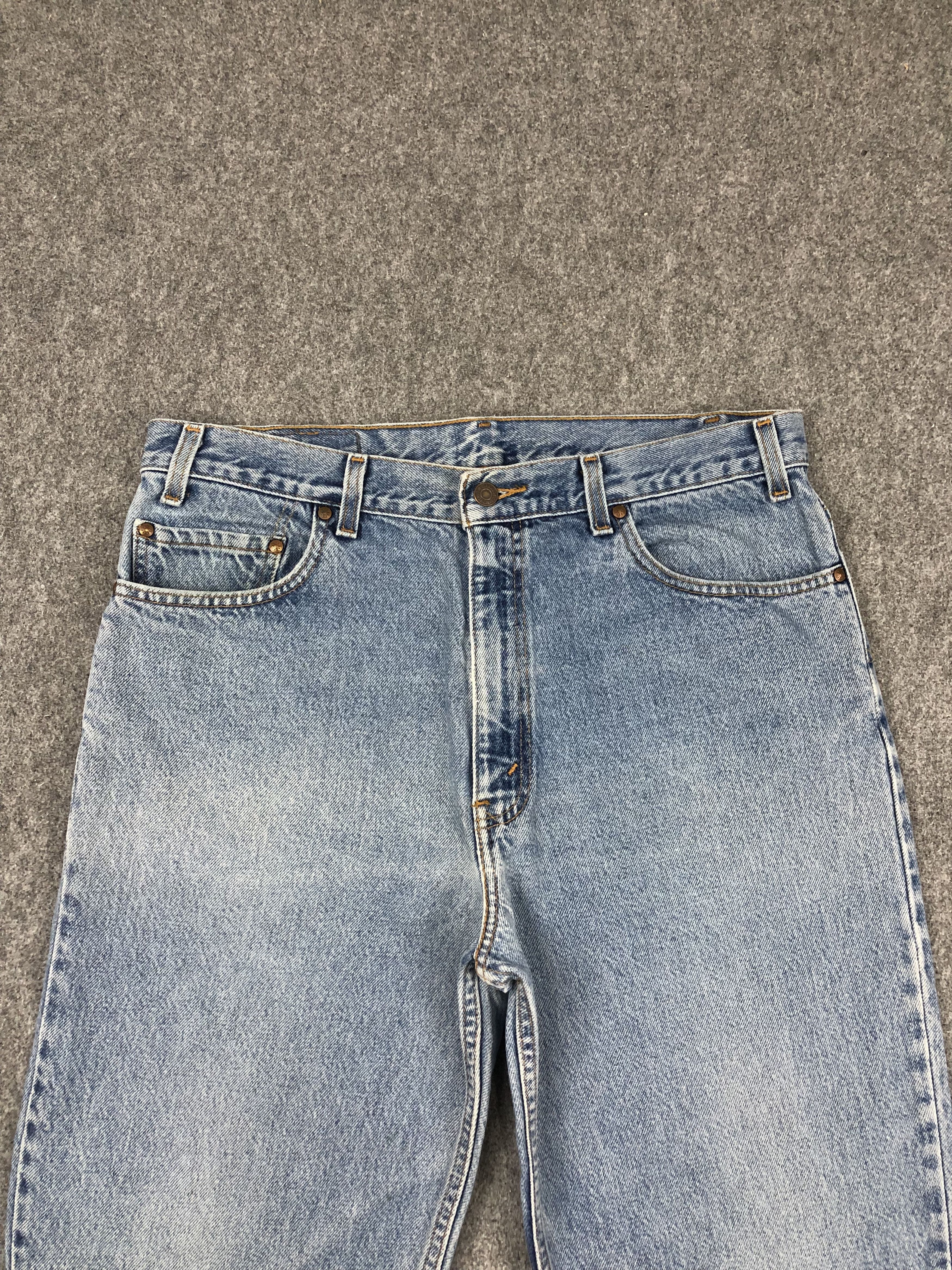 Levi's Vintage 90s Levis 540 Faded Blue Jeans DP1489 Size US 37 - 2 Thumbnail