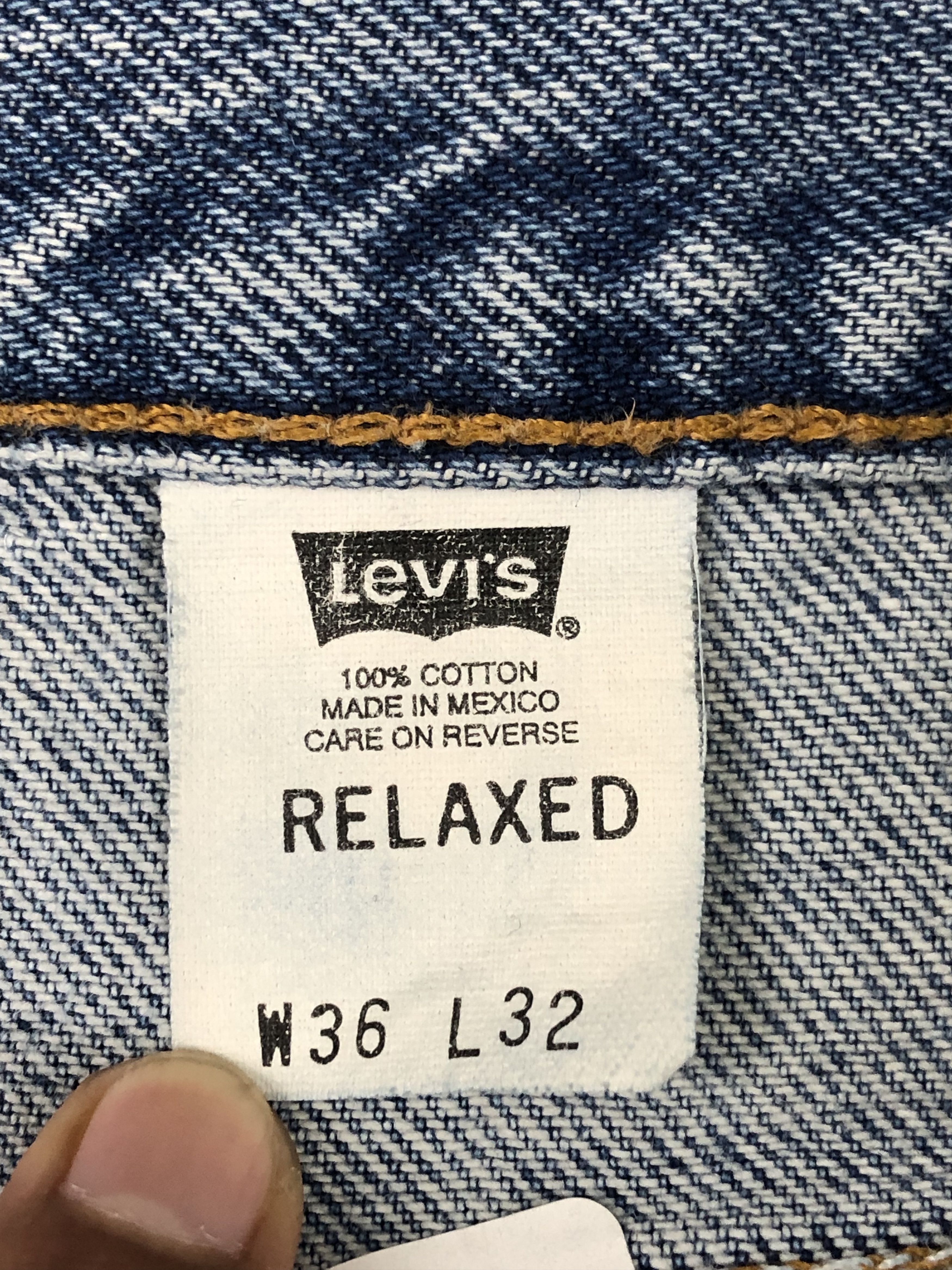Levi's Vintage 90s Levis 540 Faded Blue Jeans DP1489 Size US 37 - 7 Thumbnail